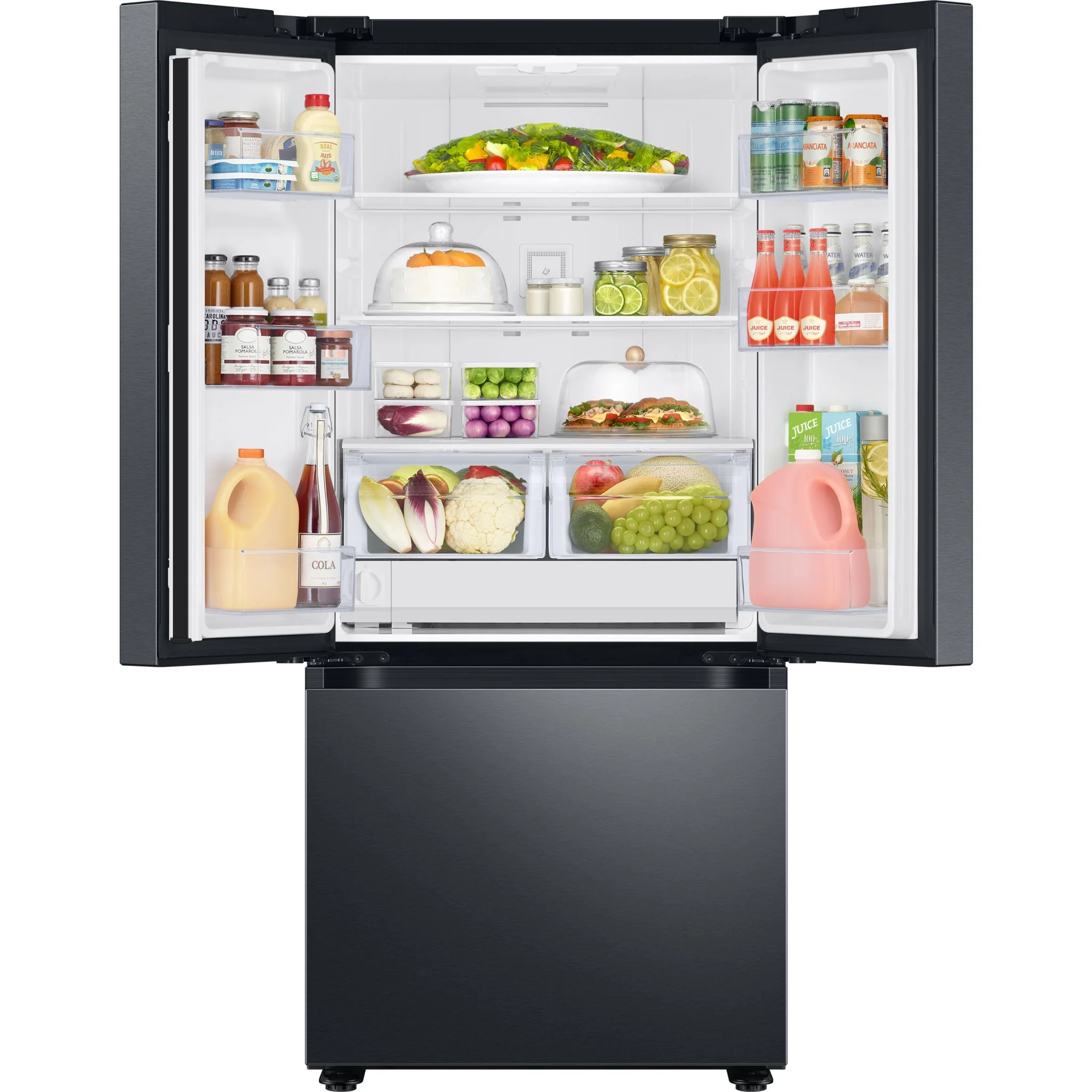 Samsung French Door Fridge (RF22A4221SG) - Black Stainless Steel - Image 5
