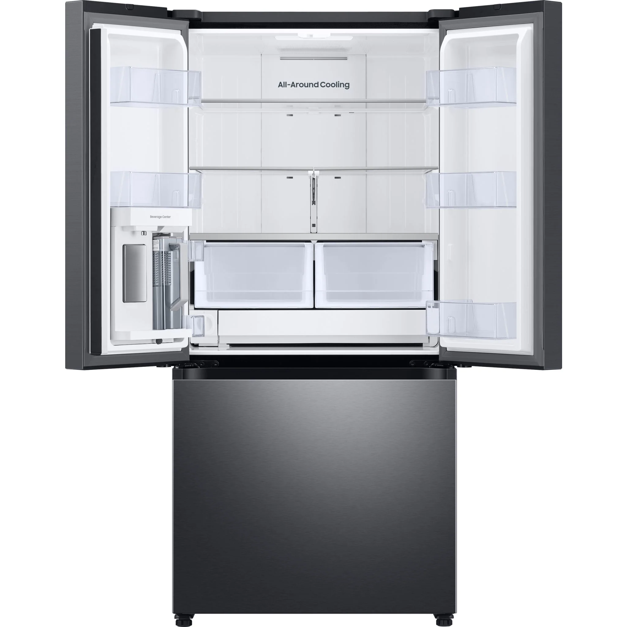 Samsung French Door Fridge (RF25C5551SG) - Black Stainless - Image 4