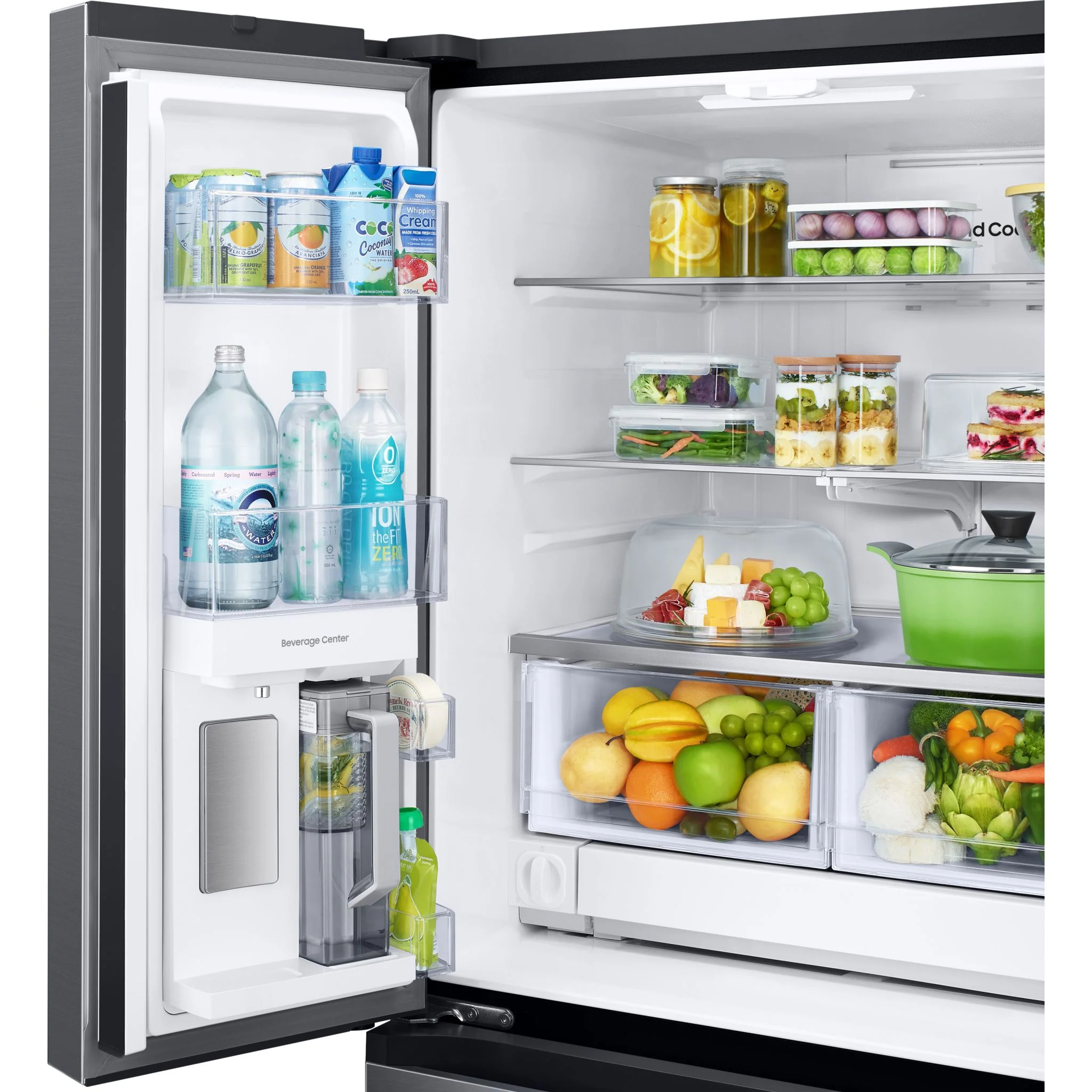 Samsung French Door Fridge (RF25C5551SG) - Black Stainless - Image 8