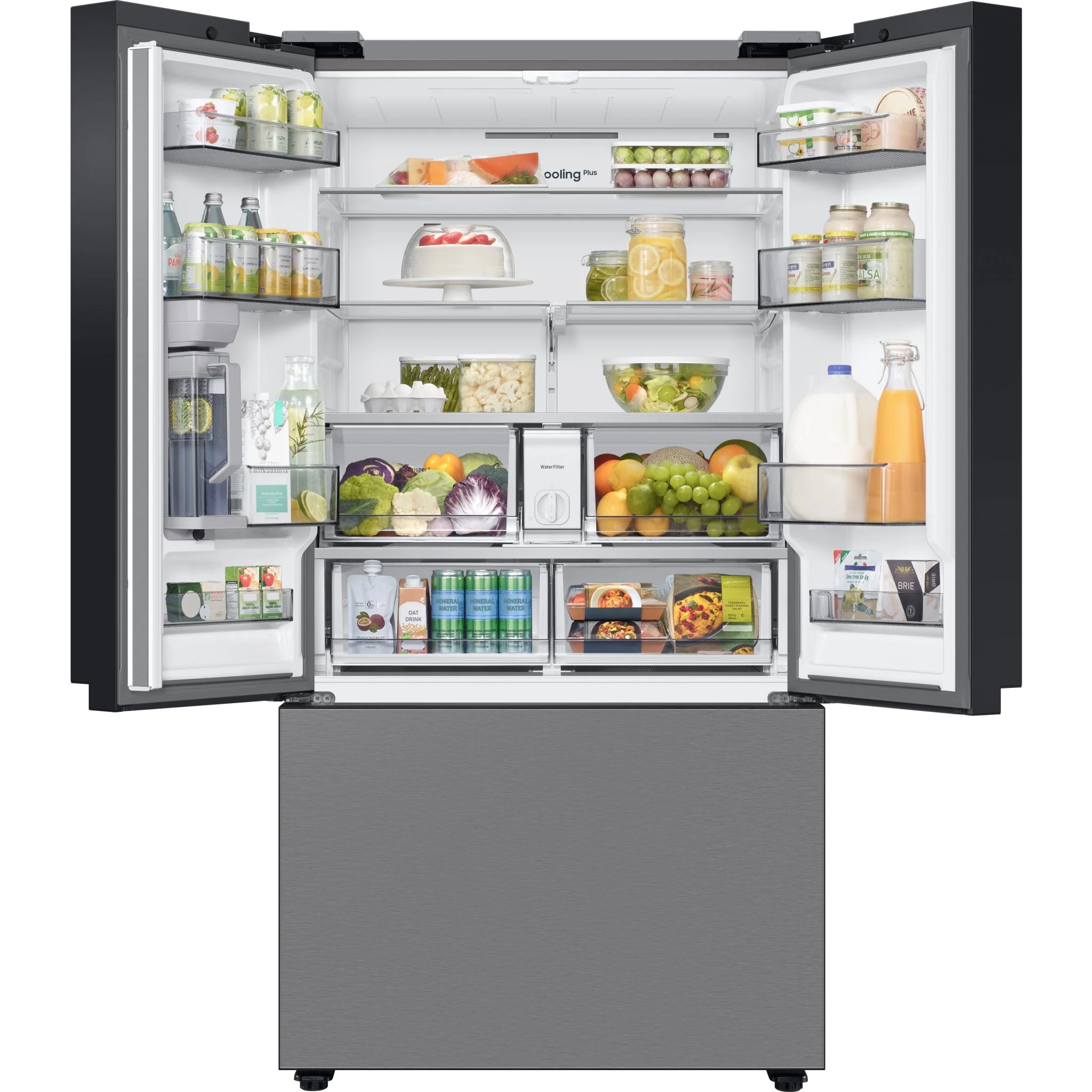 Samsung Bespoke French Door Fridge (RF30BB6200QLAA) - Stainless Steel - Image 5