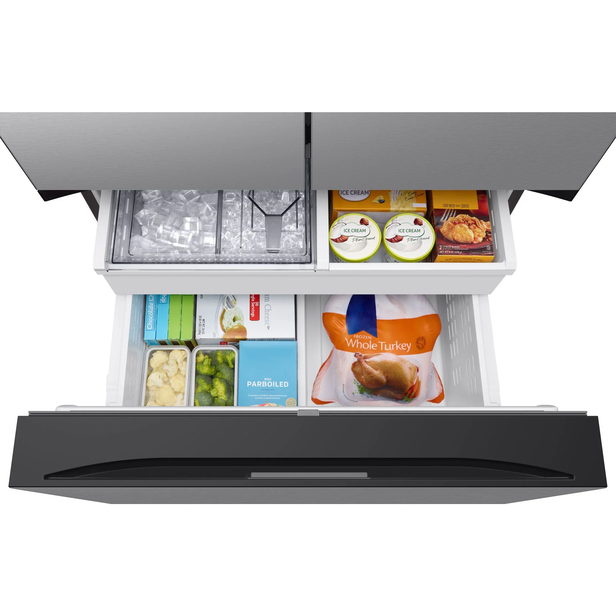 Samsung Bespoke French Door Fridge (RF30BB6600QL) - SmudgeProof Stainless Steel - Image 9