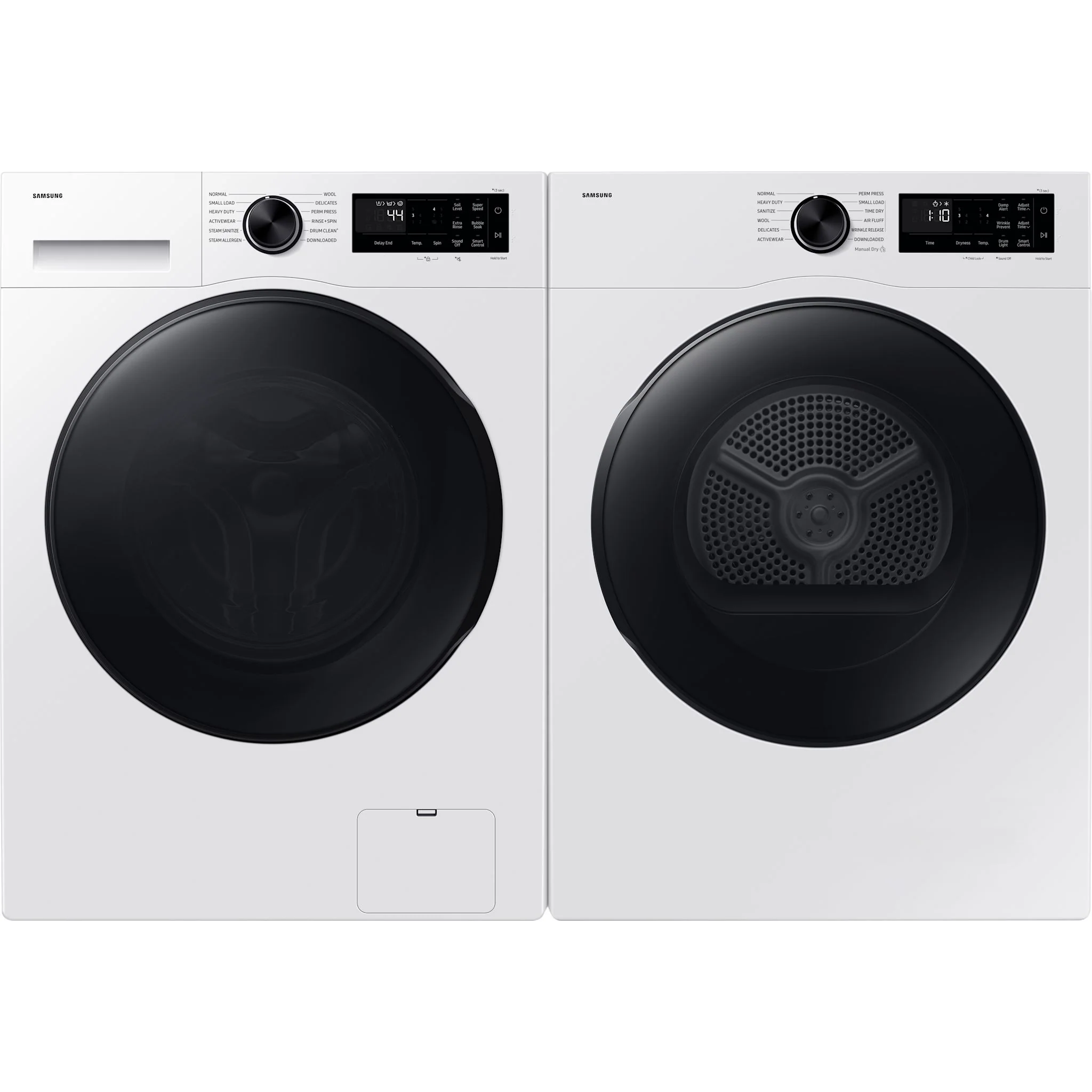 Samsung Front Load Pair (WW25FG5B34BEAC-DV25FG50B0BEAC) - White