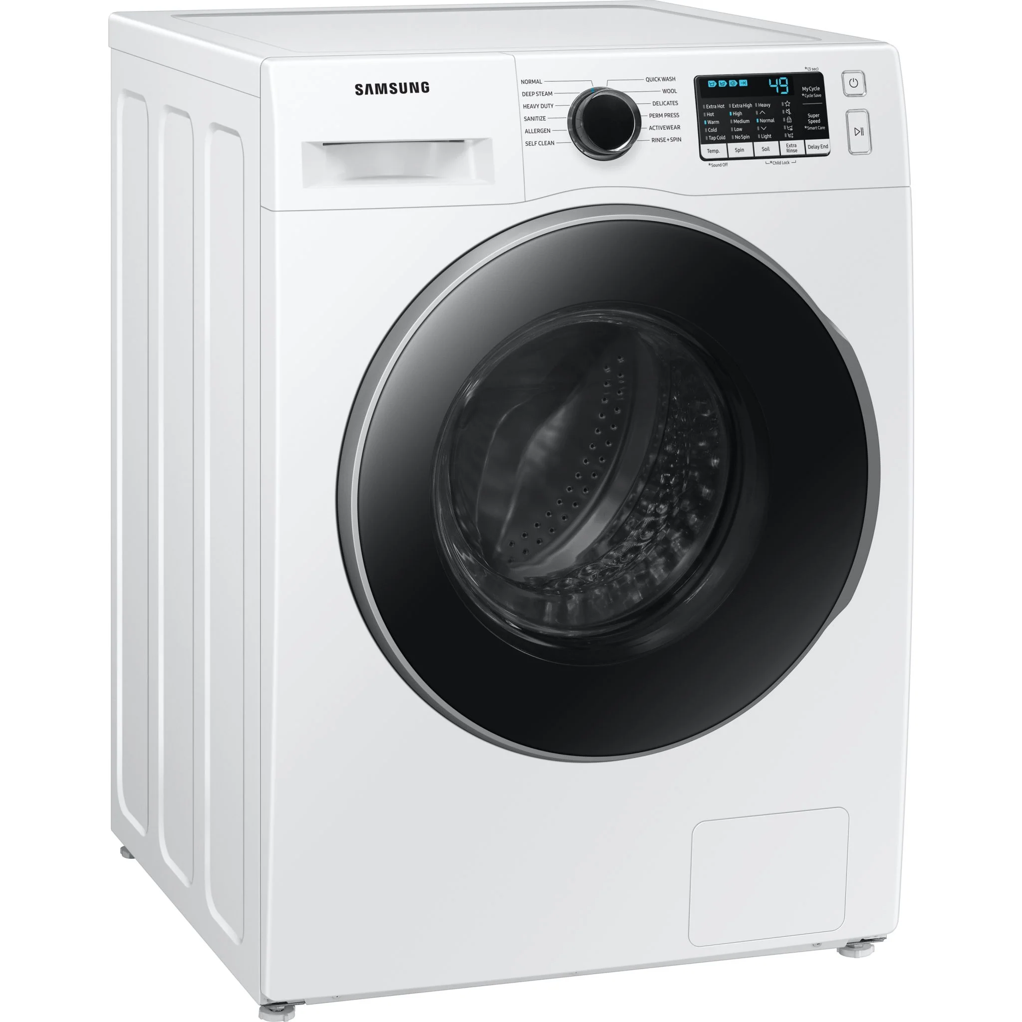 Samsung Front Load Washer (WW25B6800AW) - White - Image 2