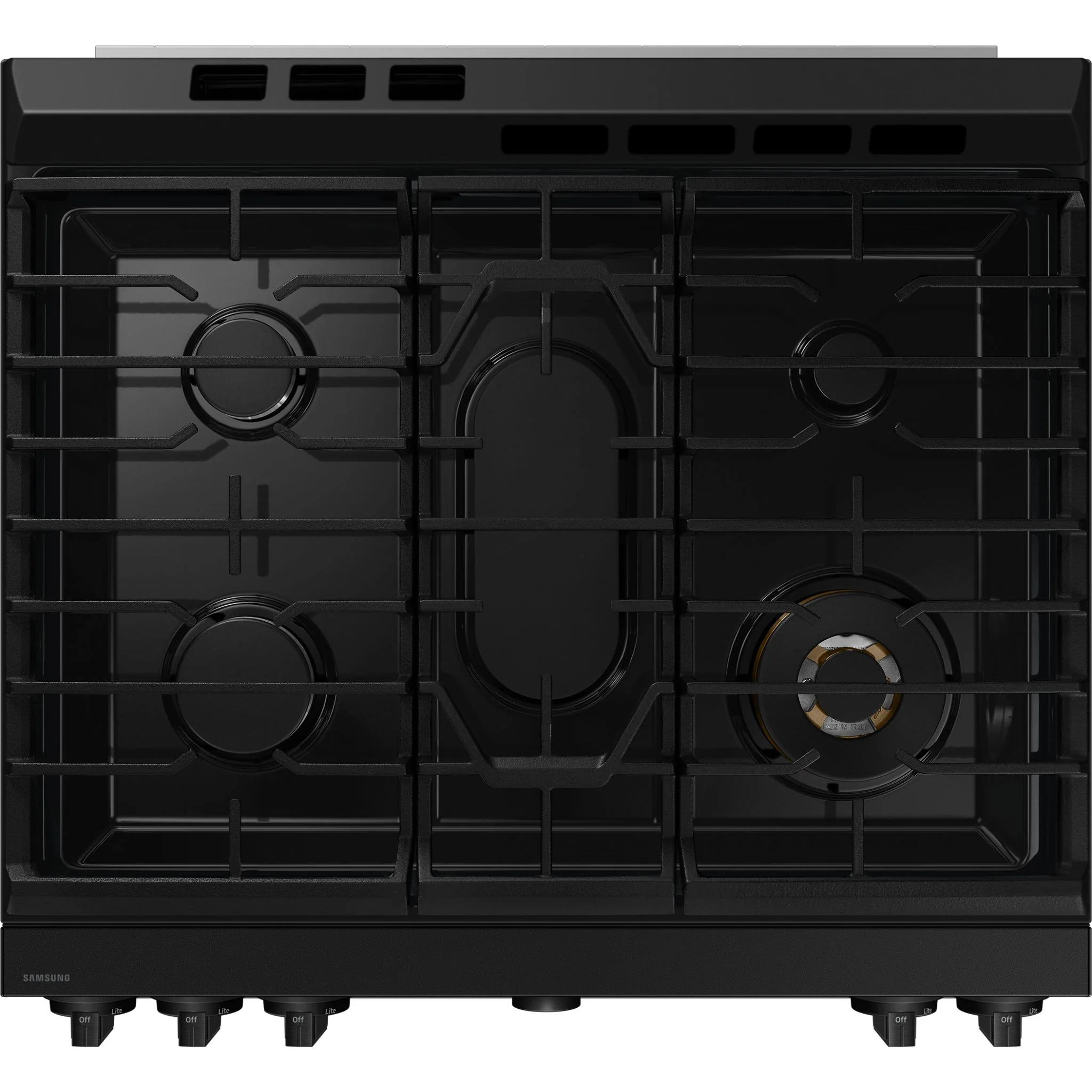 Samsung Slide-In Gas Range (NSG6DG8500MTAA) - Matte Black Stainless Steel - Image 5