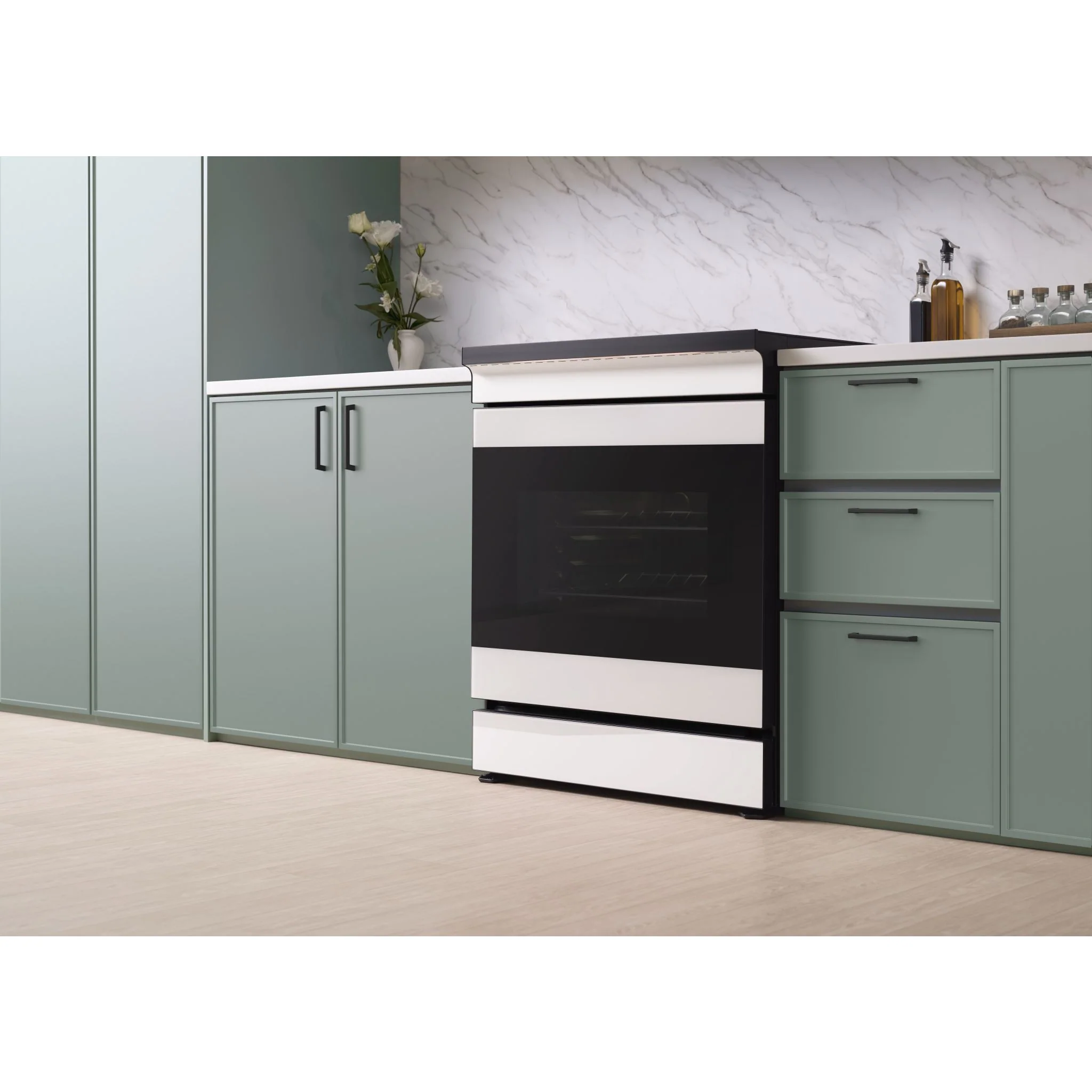 Samsung Slide-In Induction Range (NSI6DB990012AC) - White - Image 12