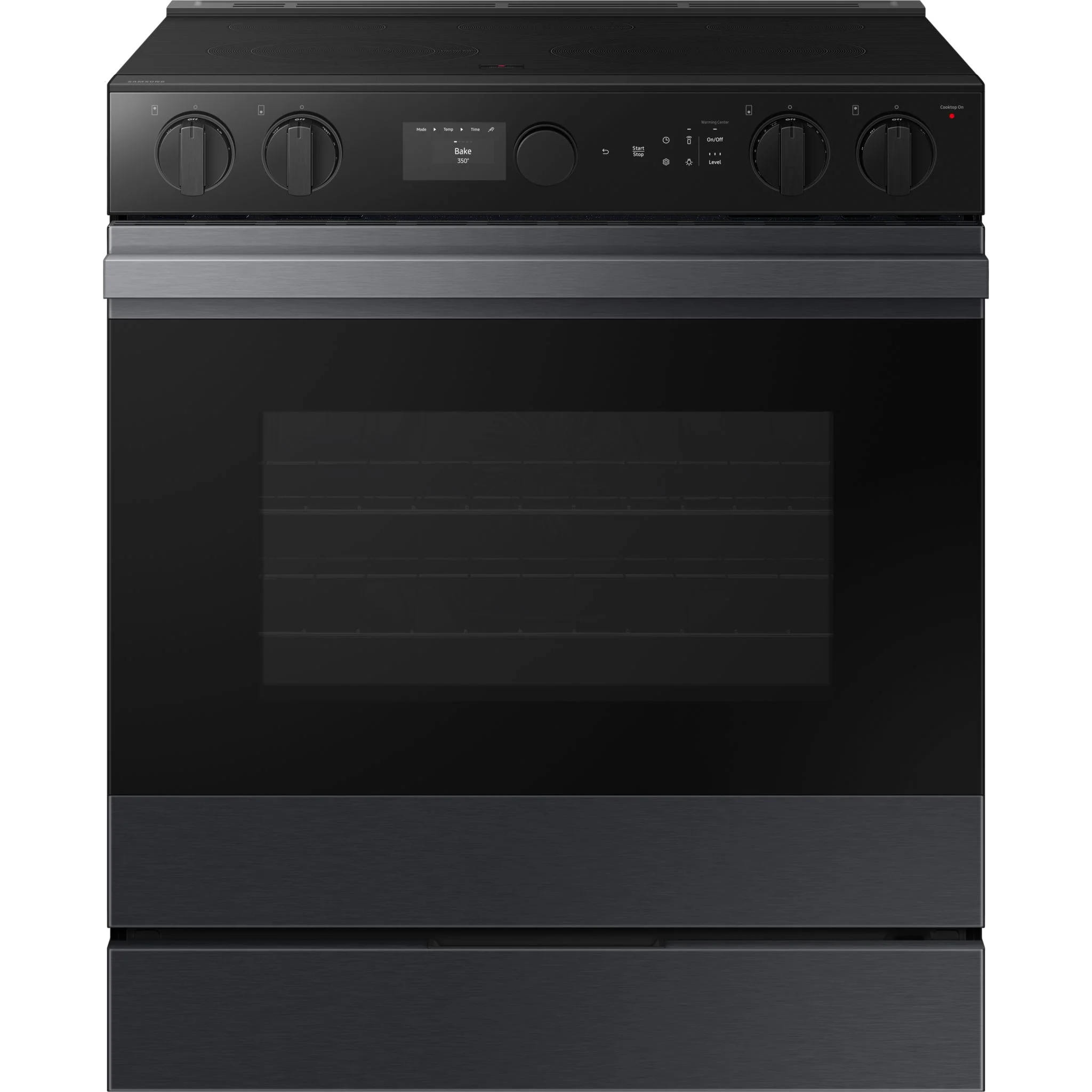 Samsung Slide-In Range (NSE6DG8500MTAC) - Matte Black Stainless Steel