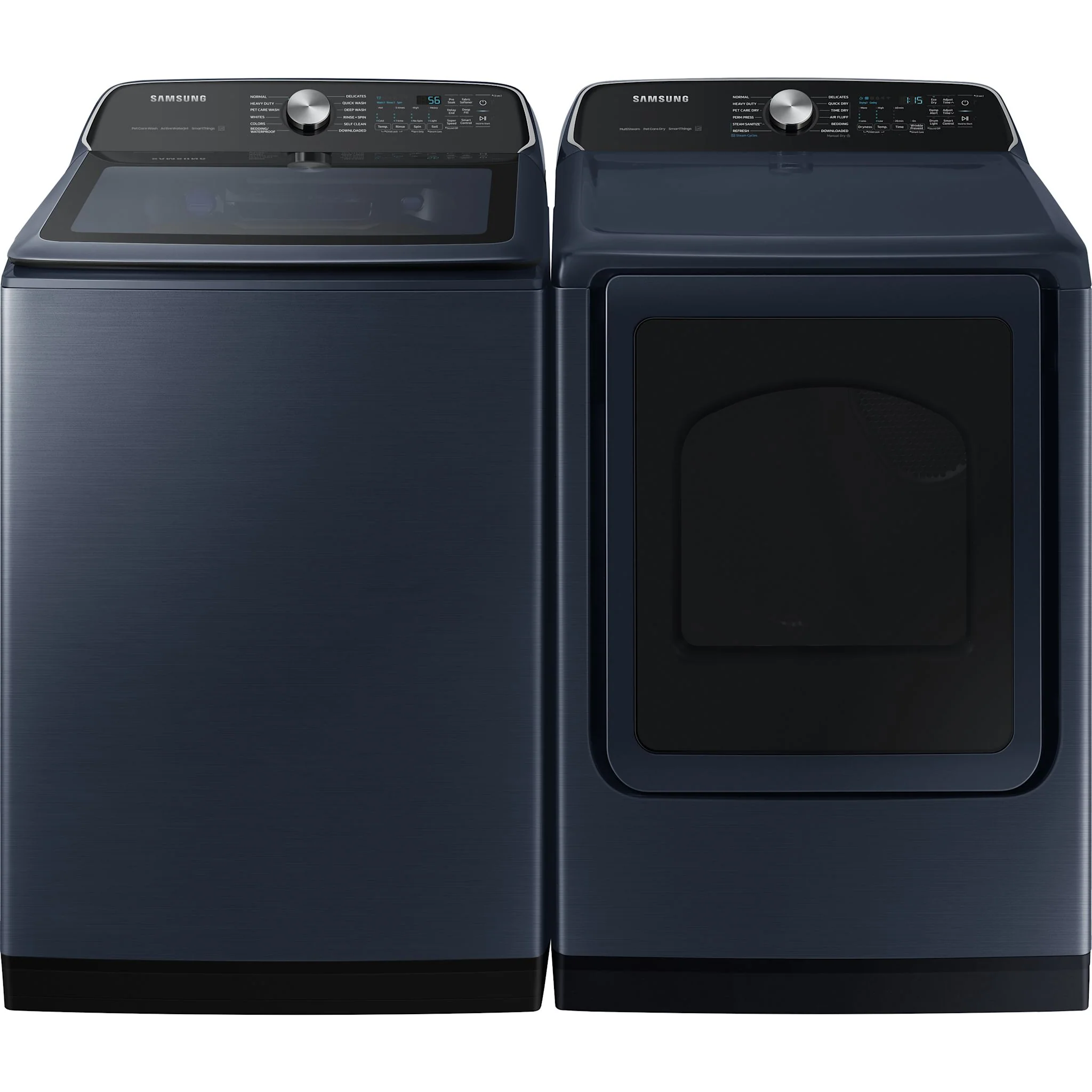 Samsung Top Load Pair (WA54CG7150ADA4-DVE54CG7155DAC) - Black