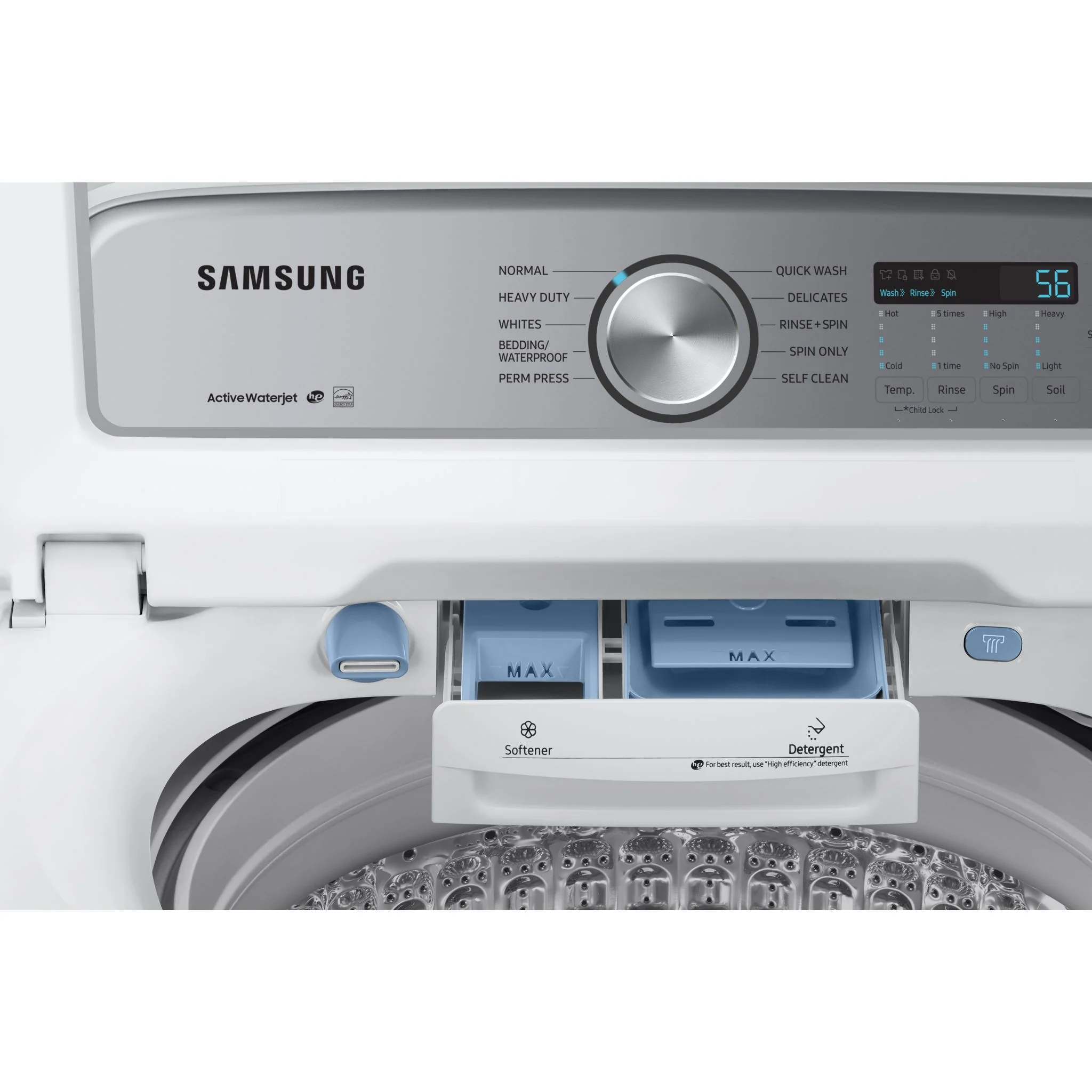 Samsung Top Load Washer (WA50R5200AW) - White - Image 11