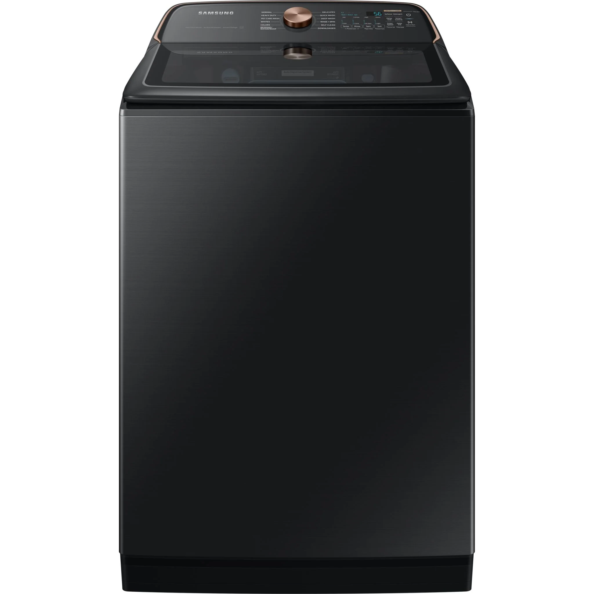 Samsung Top Load Washer (WA54CG7550AVA4) - Black Stainless