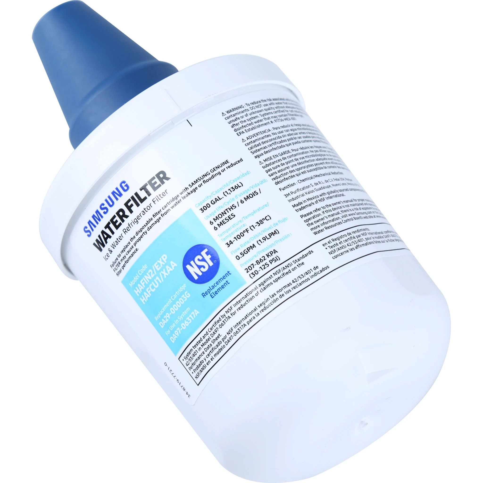 Samsung Side-by-Side & French Door Refrigerator Water Filter - (HAF-CU1) - Image 2