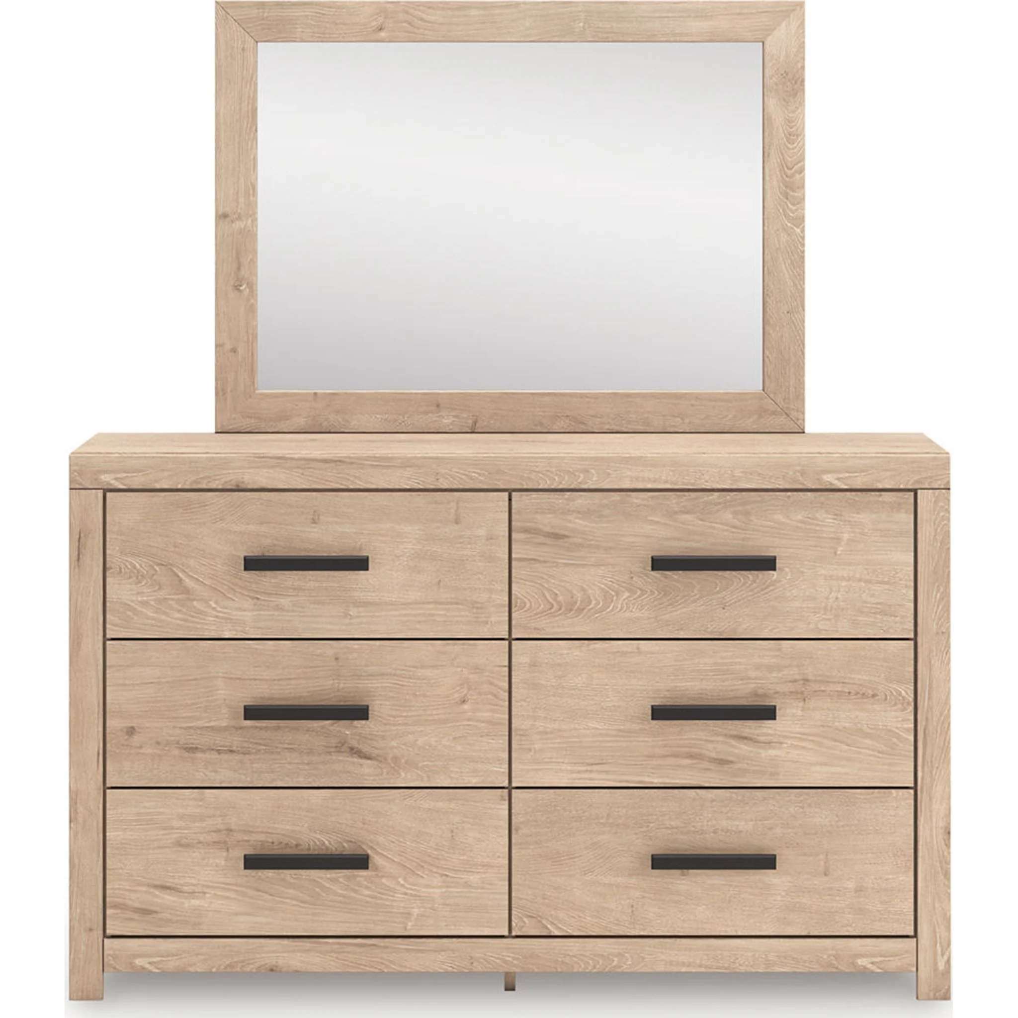 Sanginlane Dresser and Mirror - Tan - Image 7