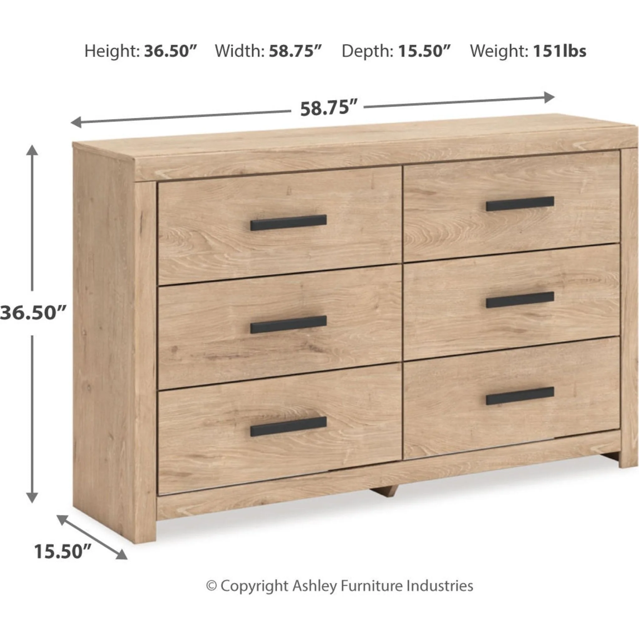 Sanginlane Dresser - Tan - Image 3