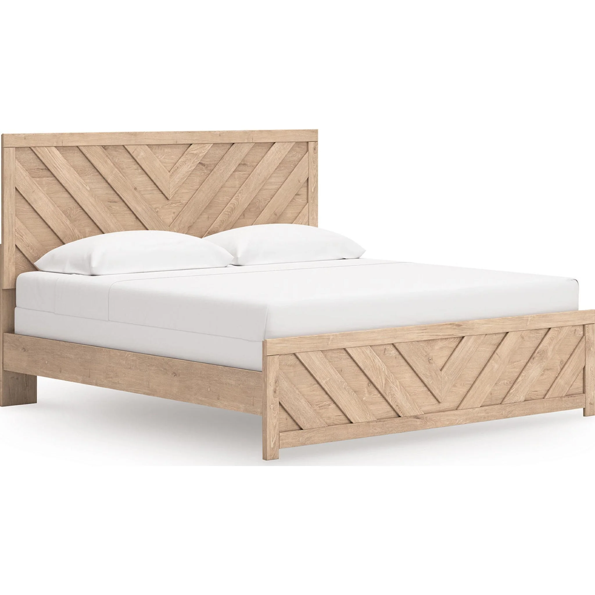 Sanginlane King Panel Bed - Tan - Image 5