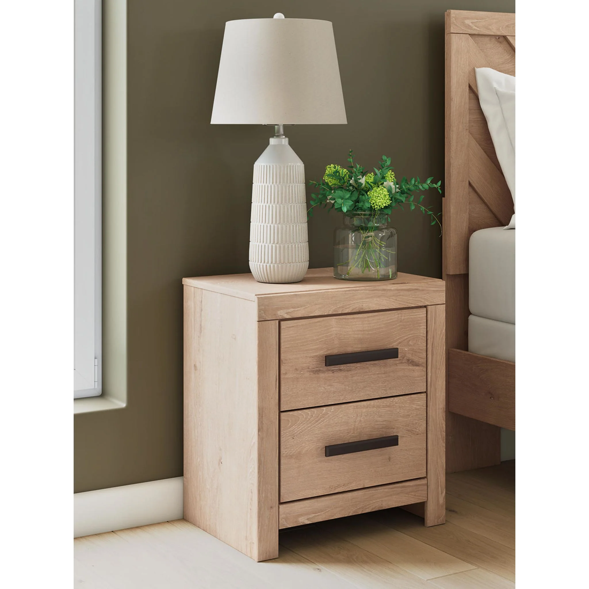 Sanginlane Nightstand - Tan - Image 2