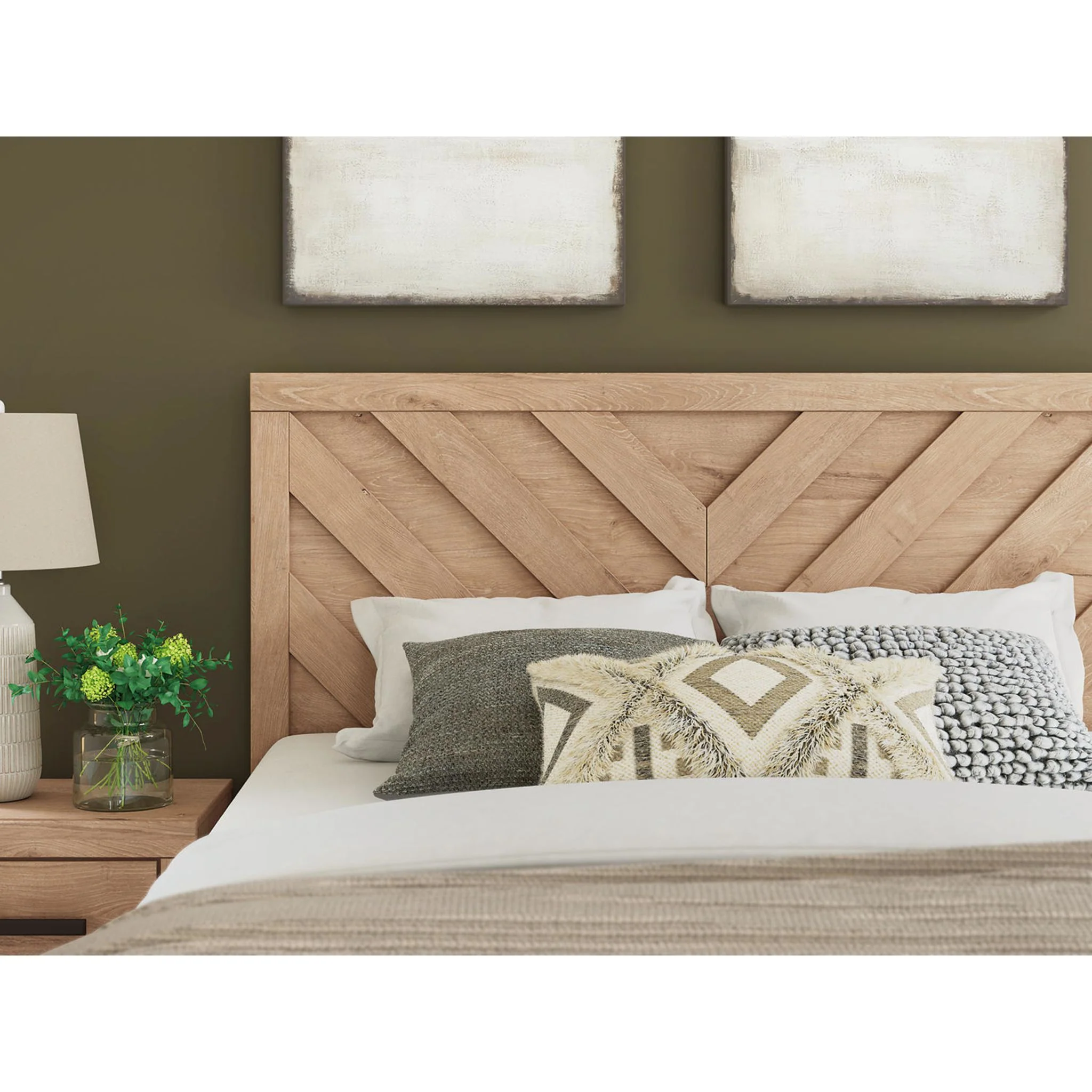 Sanginlane Queen Panel Bed - Tan - Image 7