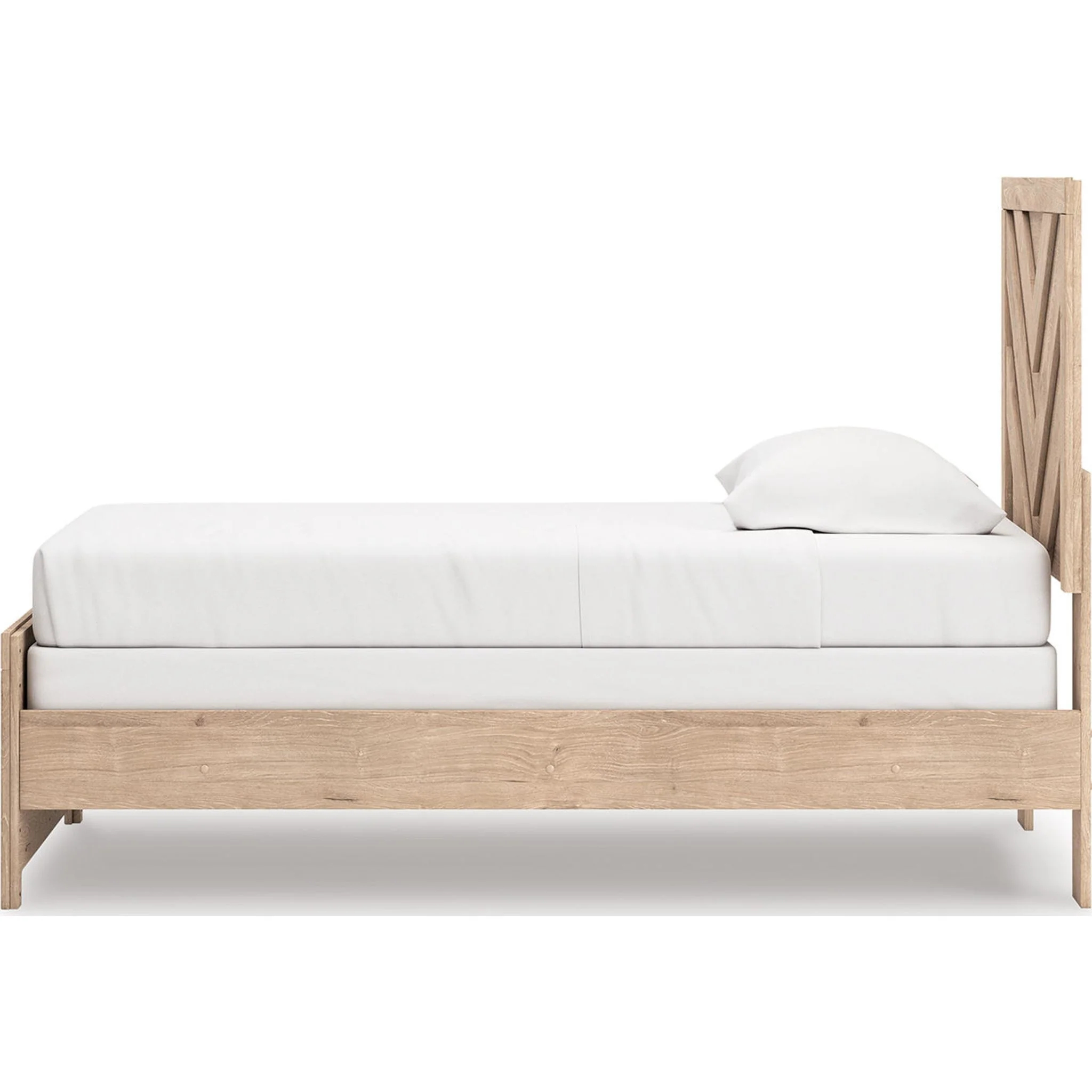 Sanginlane Twin Panel Bed - Tan - Image 9