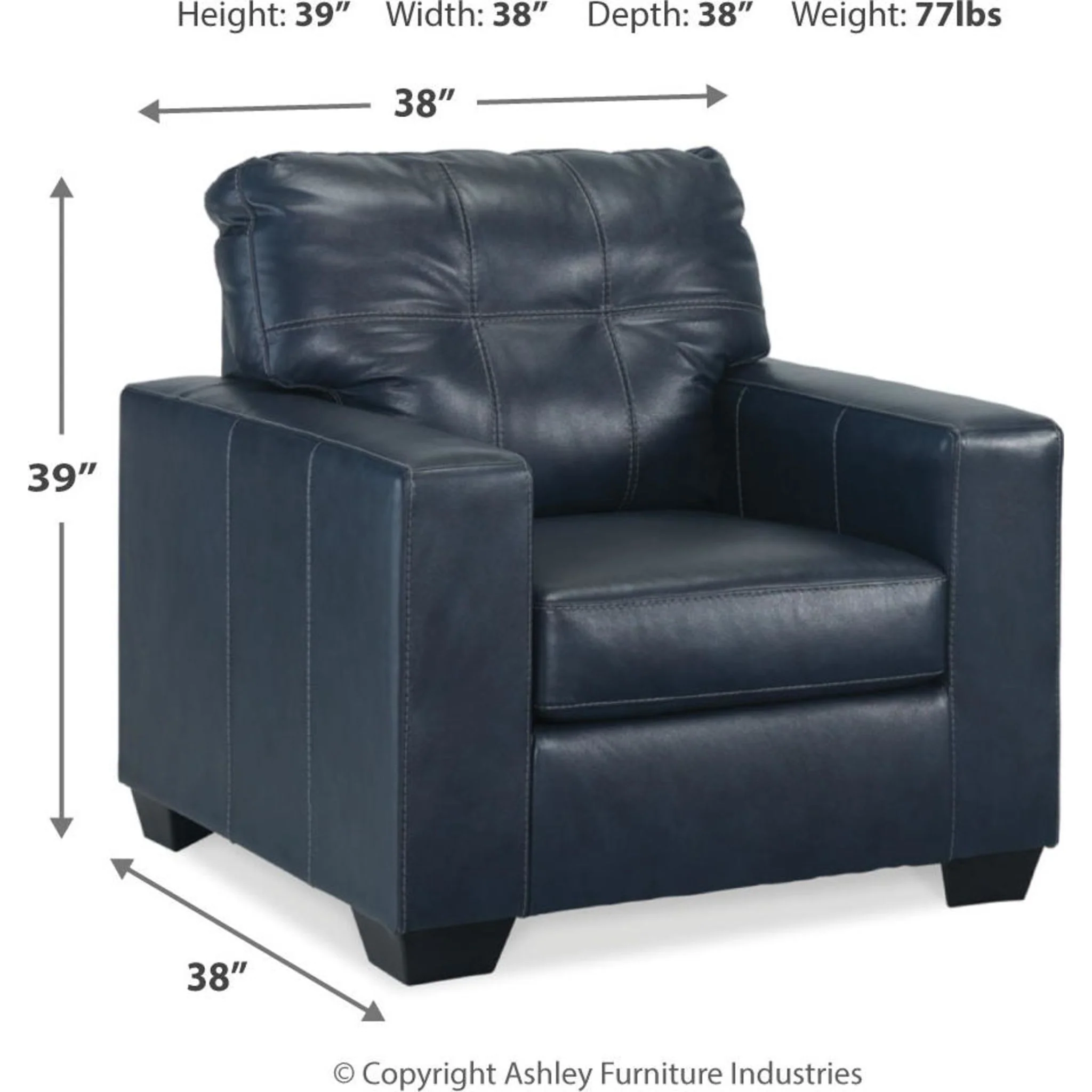 Santorine Chair - Ocean - Image 3