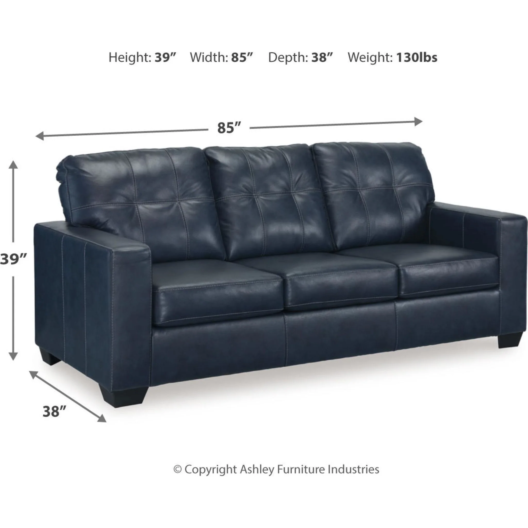 Santorine Sofa - Ocean - Image 3