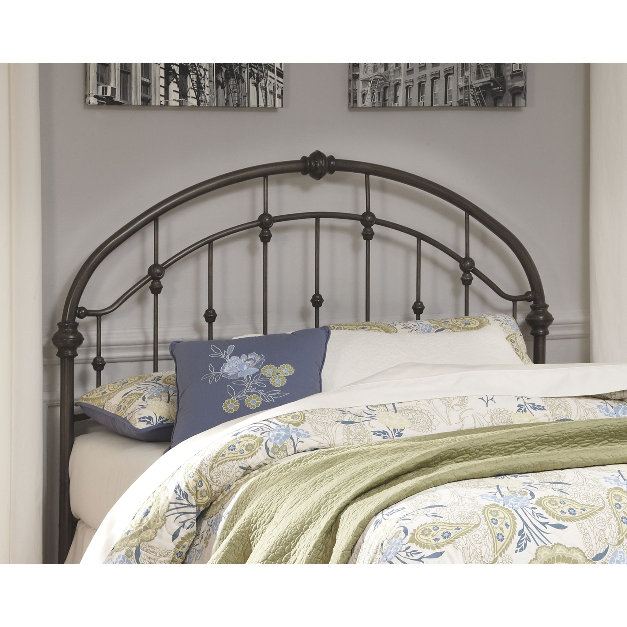 Sarasota Queen Metal Headboard - Bronze Finish - Image 2
