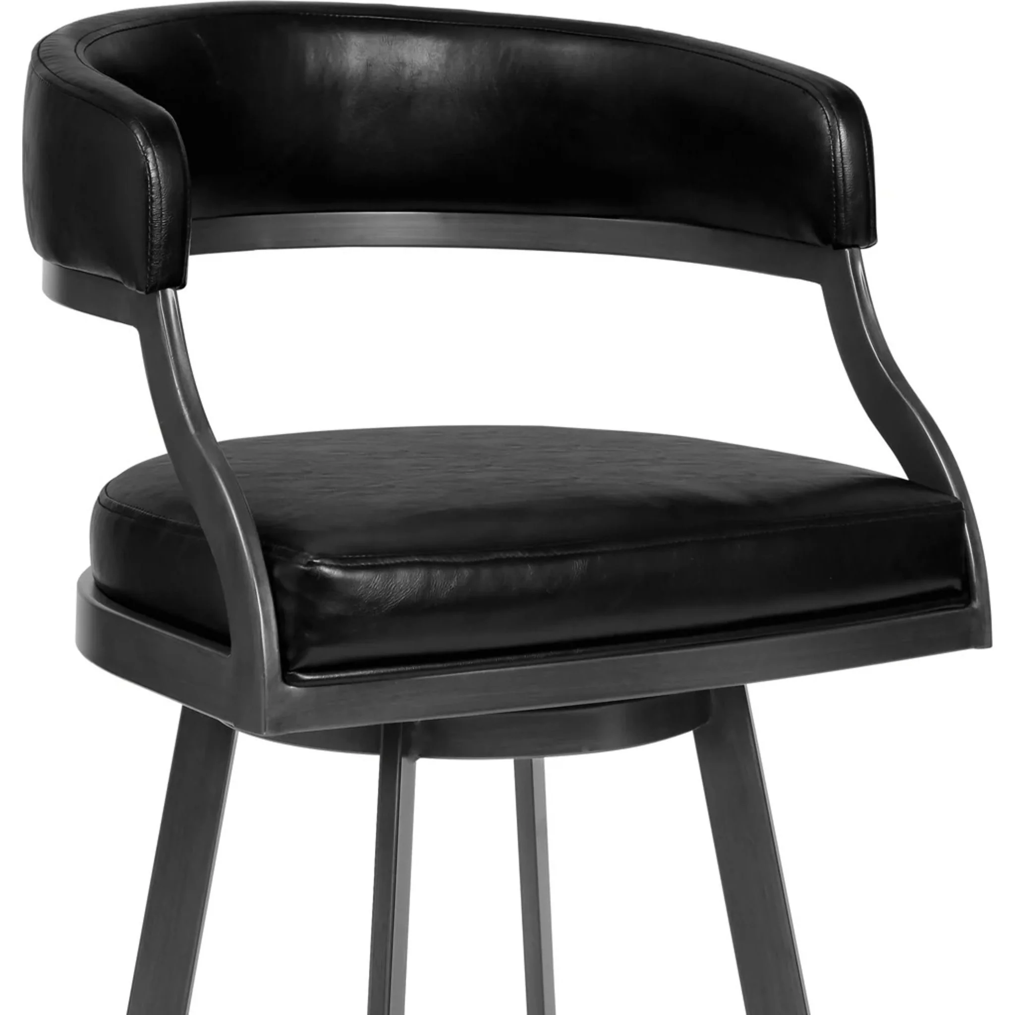 Saturn Counter Height Stool - Vintage Black - (LCSNBAMFVB26) - Image 3