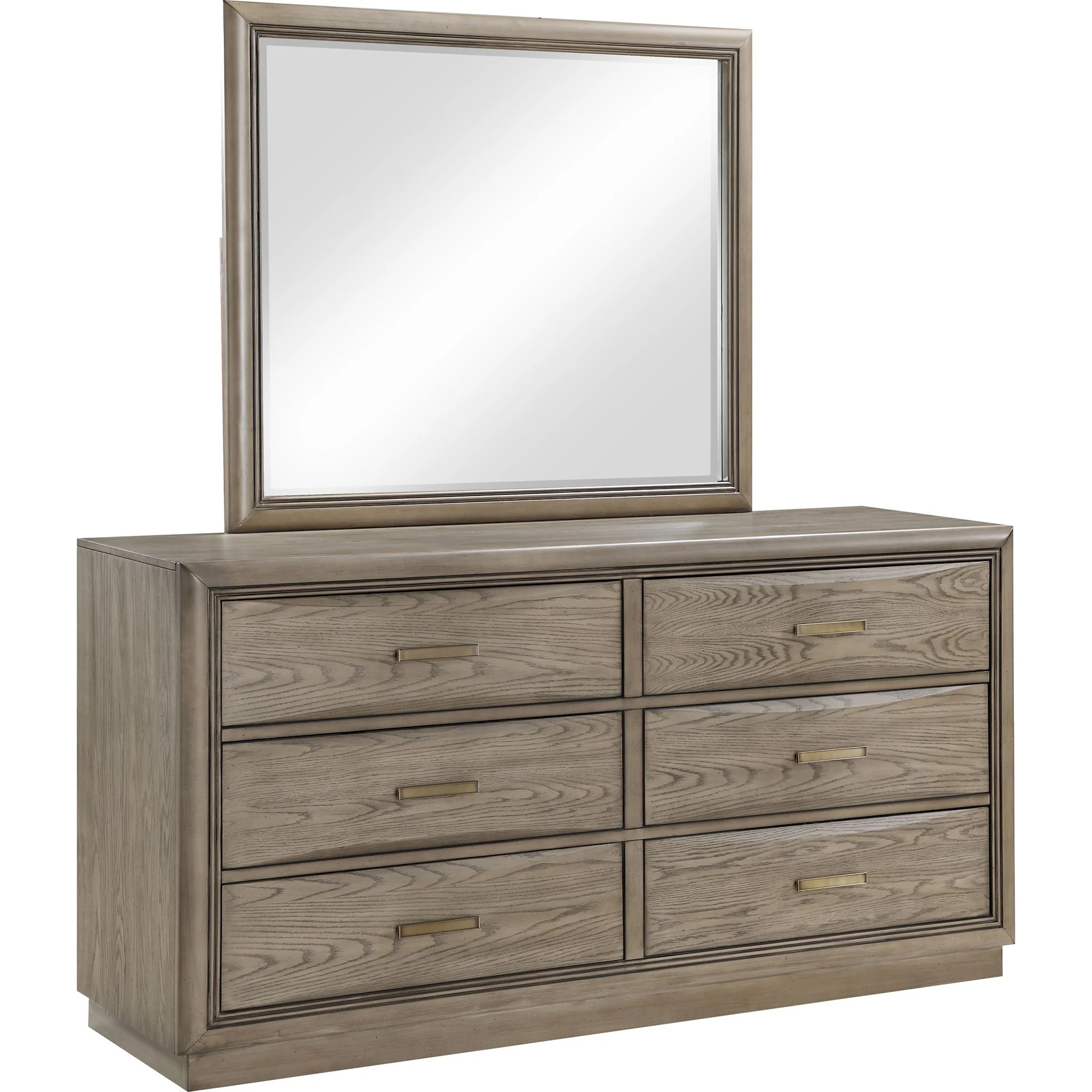 Savannah Dresser and Mirror - Cocoa Grey
