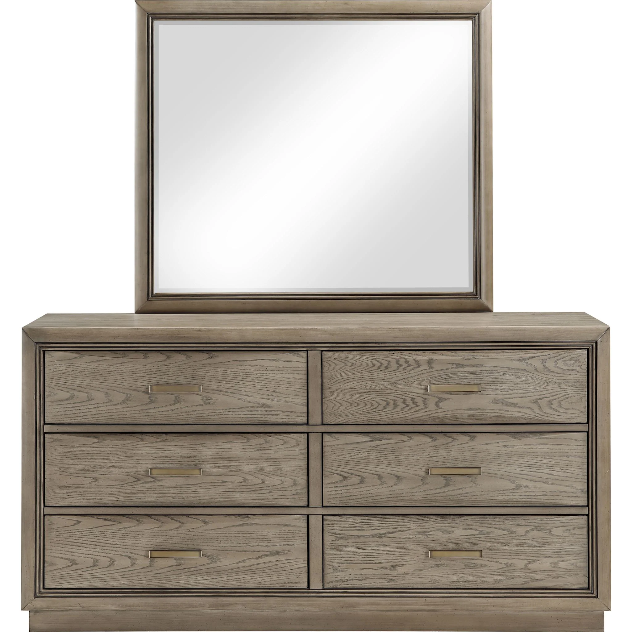 Savannah Dresser and Mirror - Cocoa Grey - Image 3