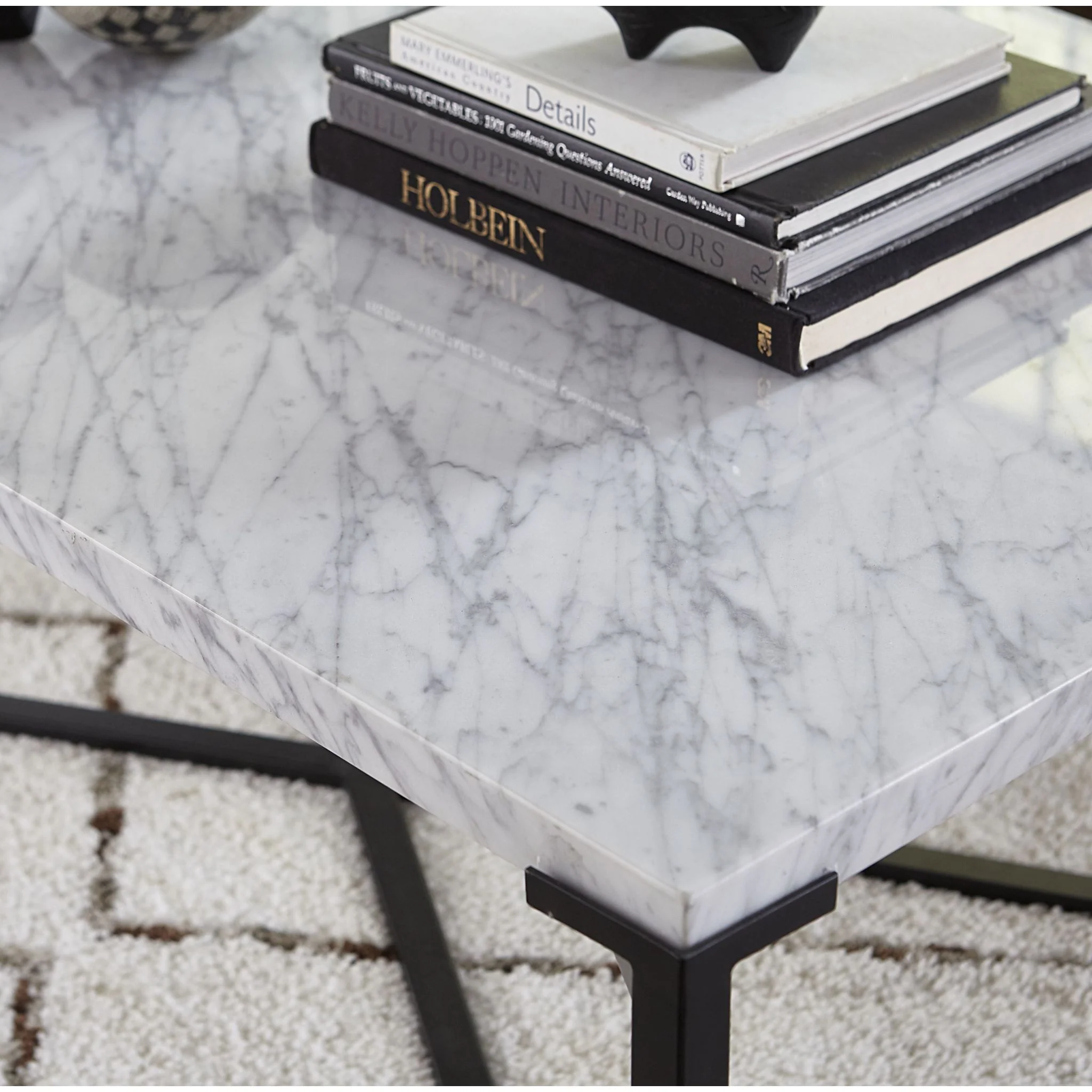 Saxon Coffee Table - Matte Black - Image 3