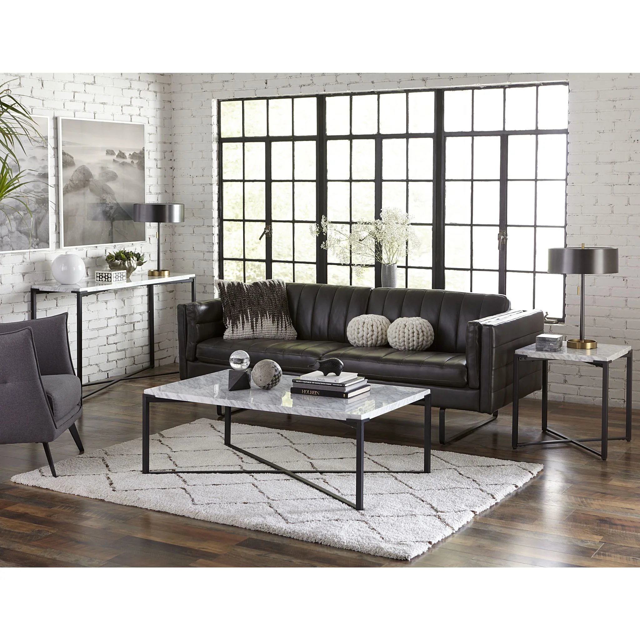 Saxon Coffee Table - Matte Black - Image 5