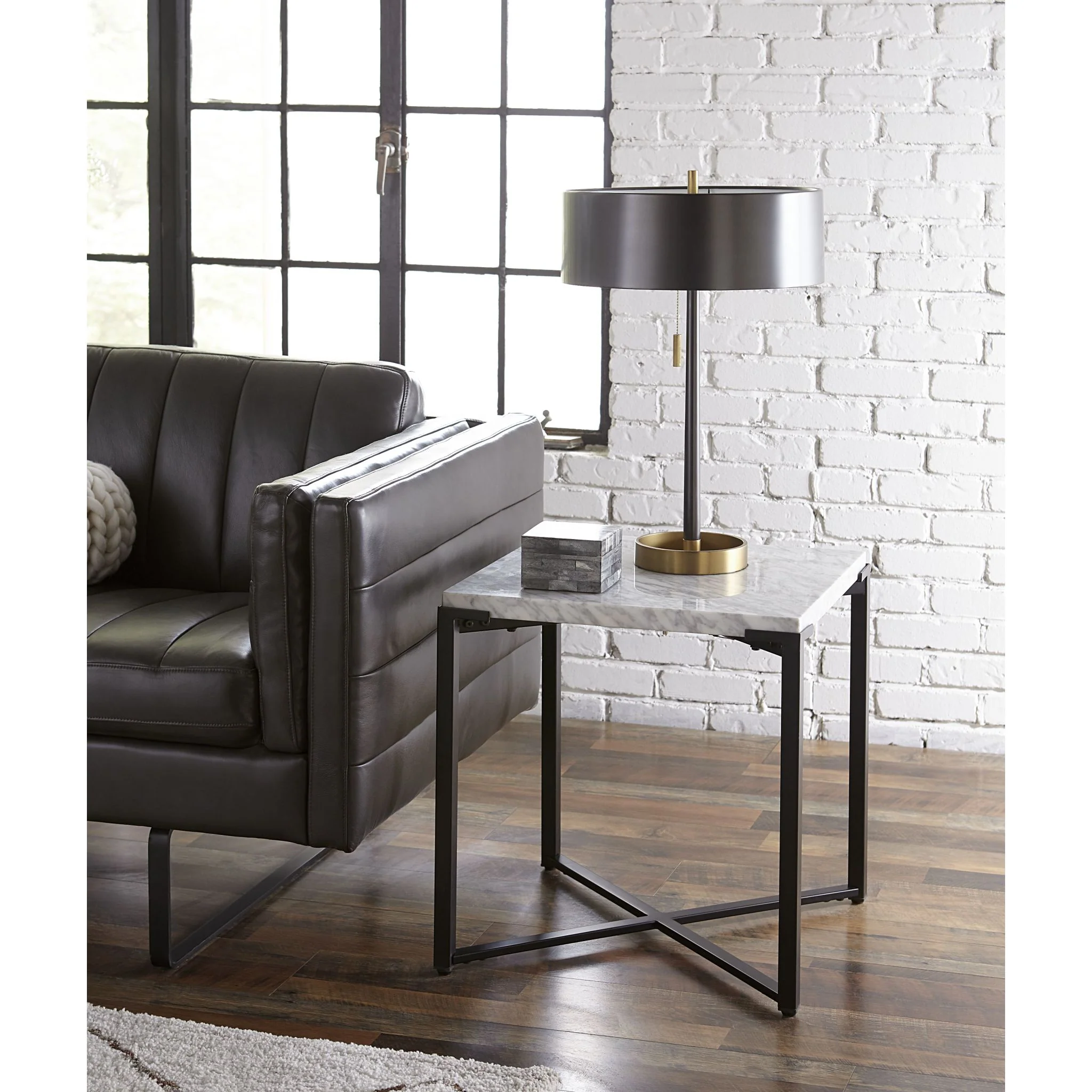 Saxon End Table - Matte Black - Image 4