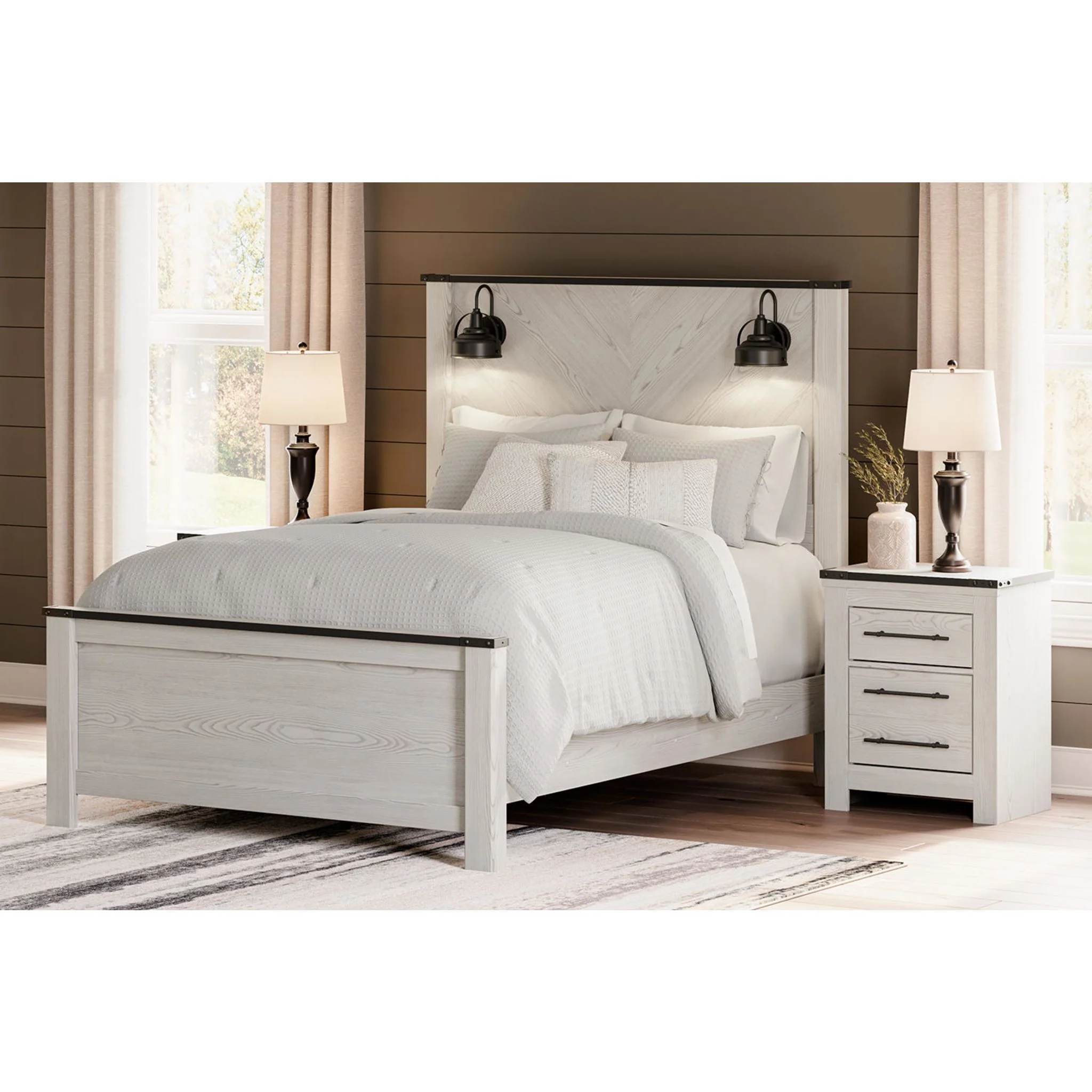 Schoenberg Queen Panel Bed - White - Image 19