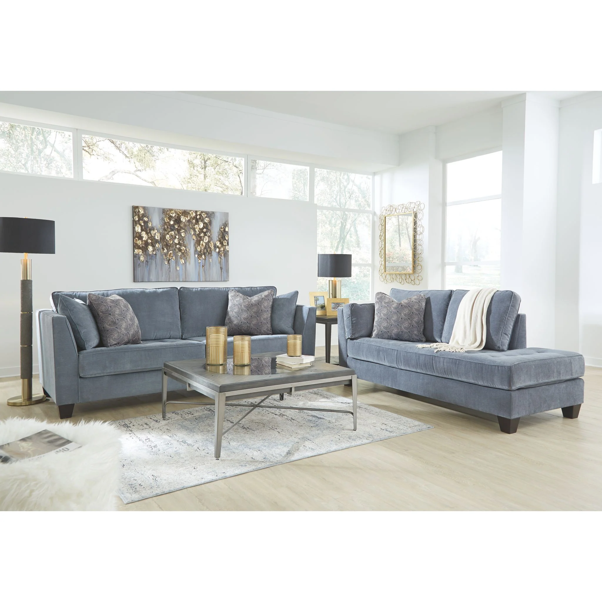 Sciolo LAF Corner Chaise - Cobalt - Image 4