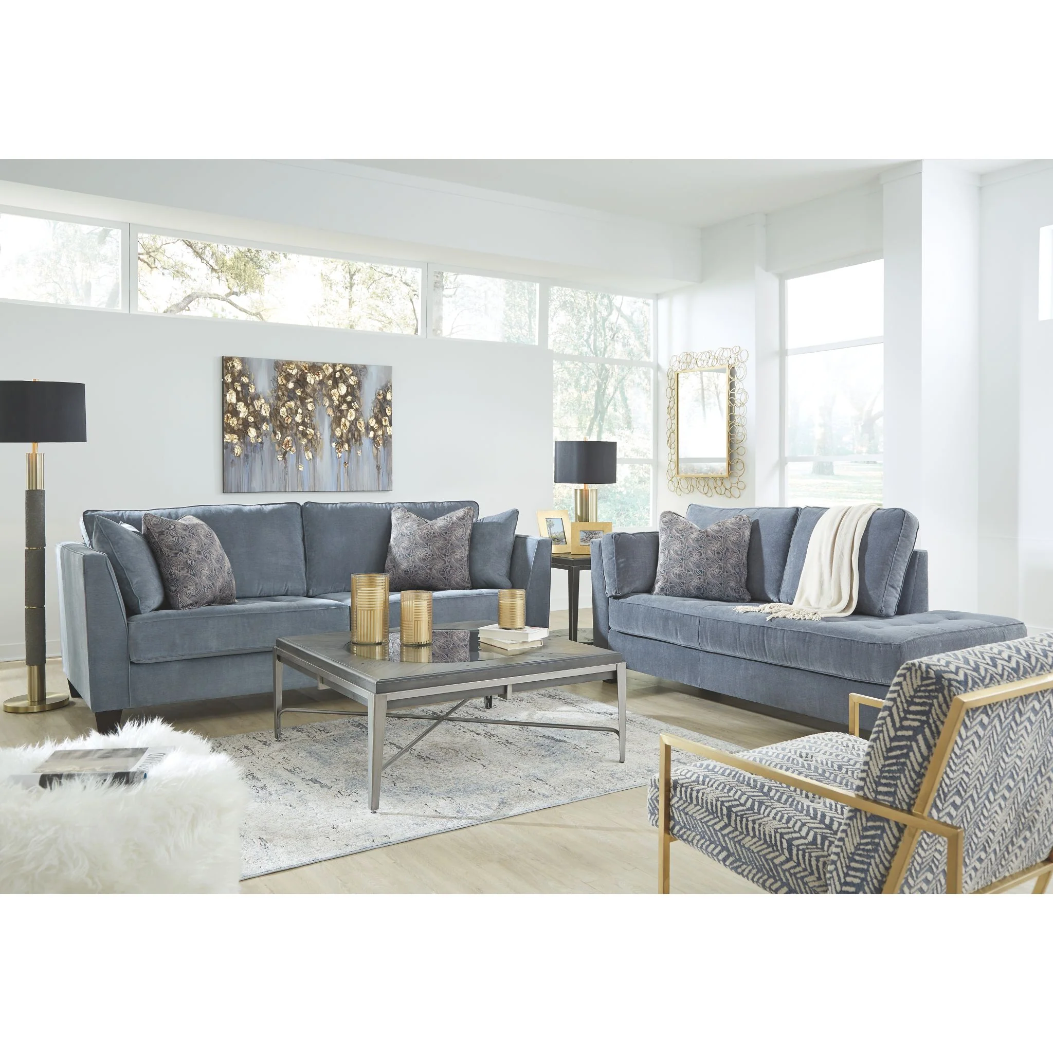 Sciolo LAF Corner Chaise - Cobalt - Image 5
