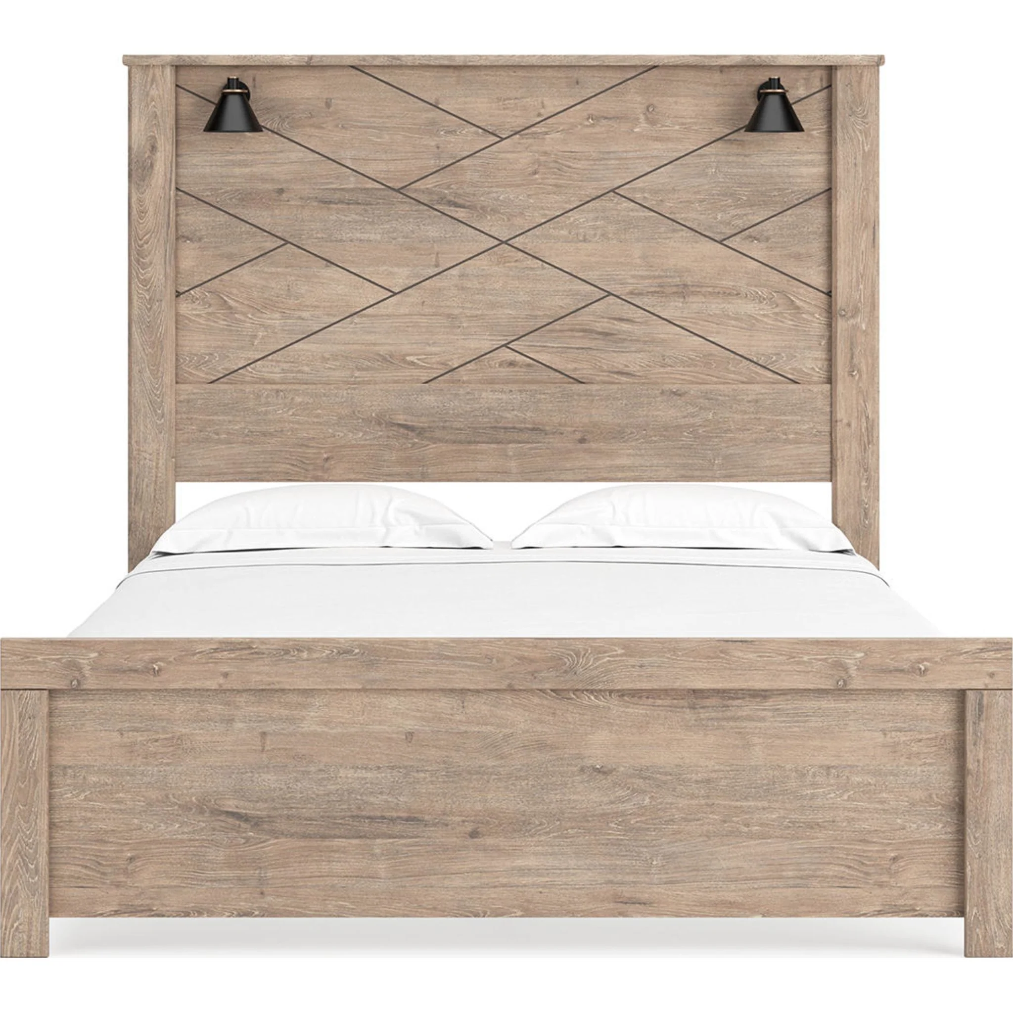 Senniberg 6 Piece Queen Panel Bedroom - Light Brown/White - Image 9