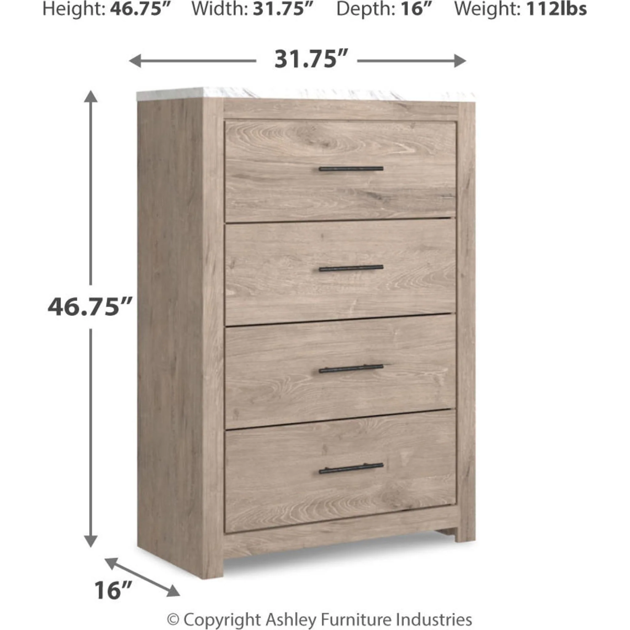 Senniberg Chest - Light Brown/White - Image 12