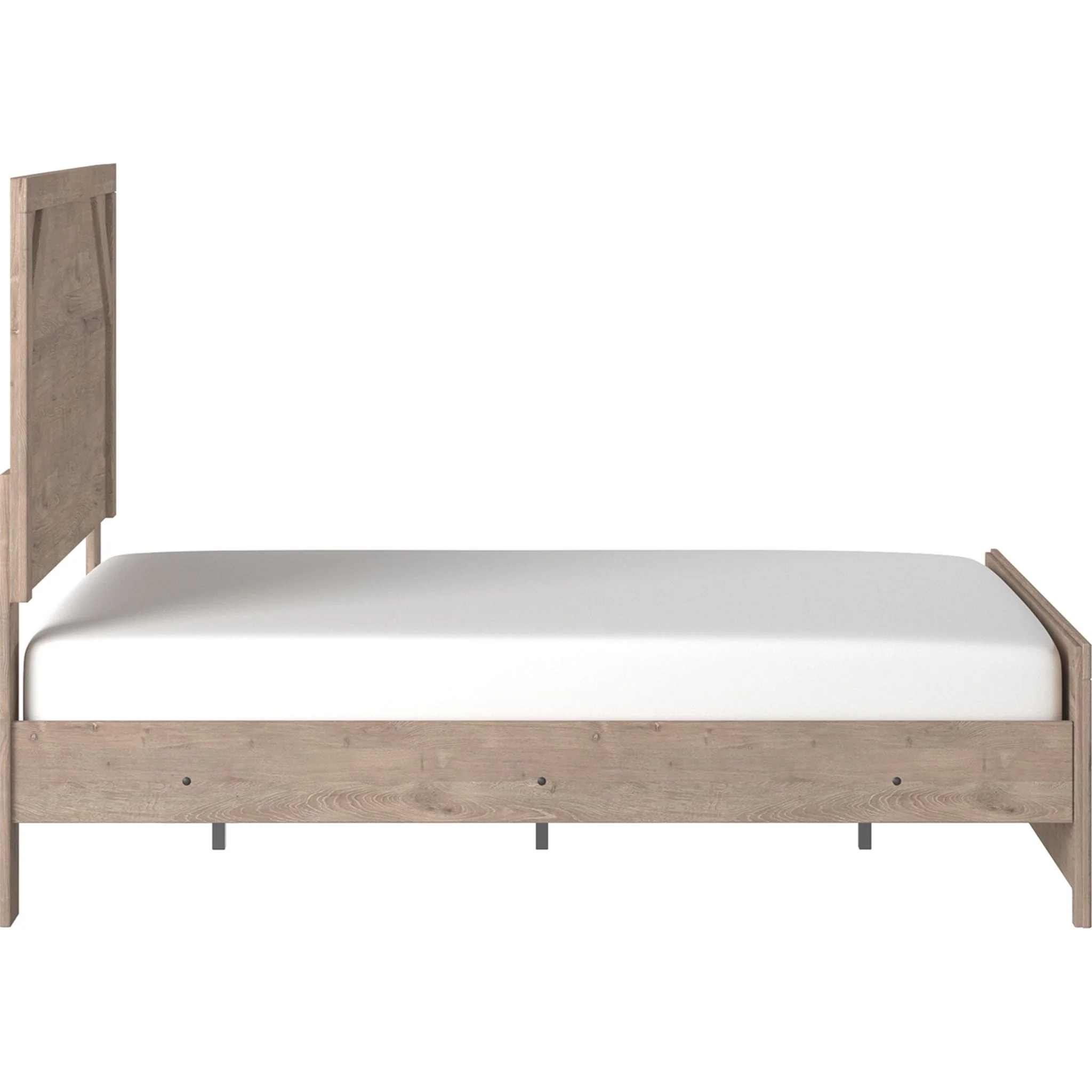 Senniberg Full Panel Bed - Light Brown/White - Image 4