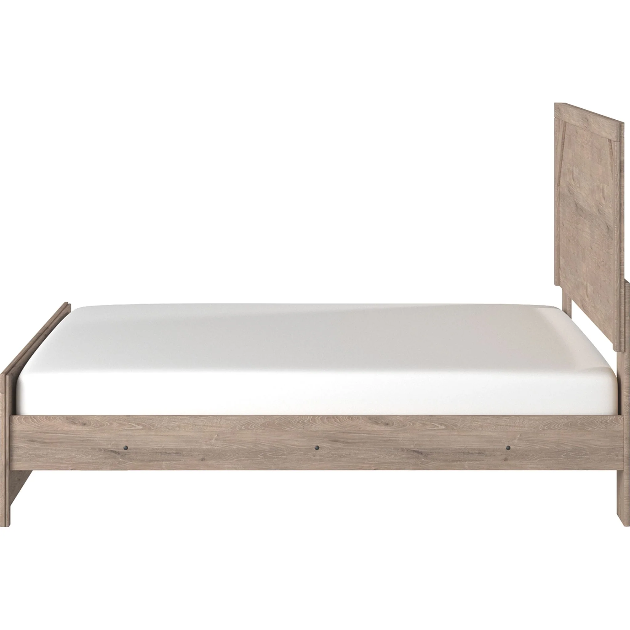 Senniberg King Panel Bed - Light Brown/White - Image 6