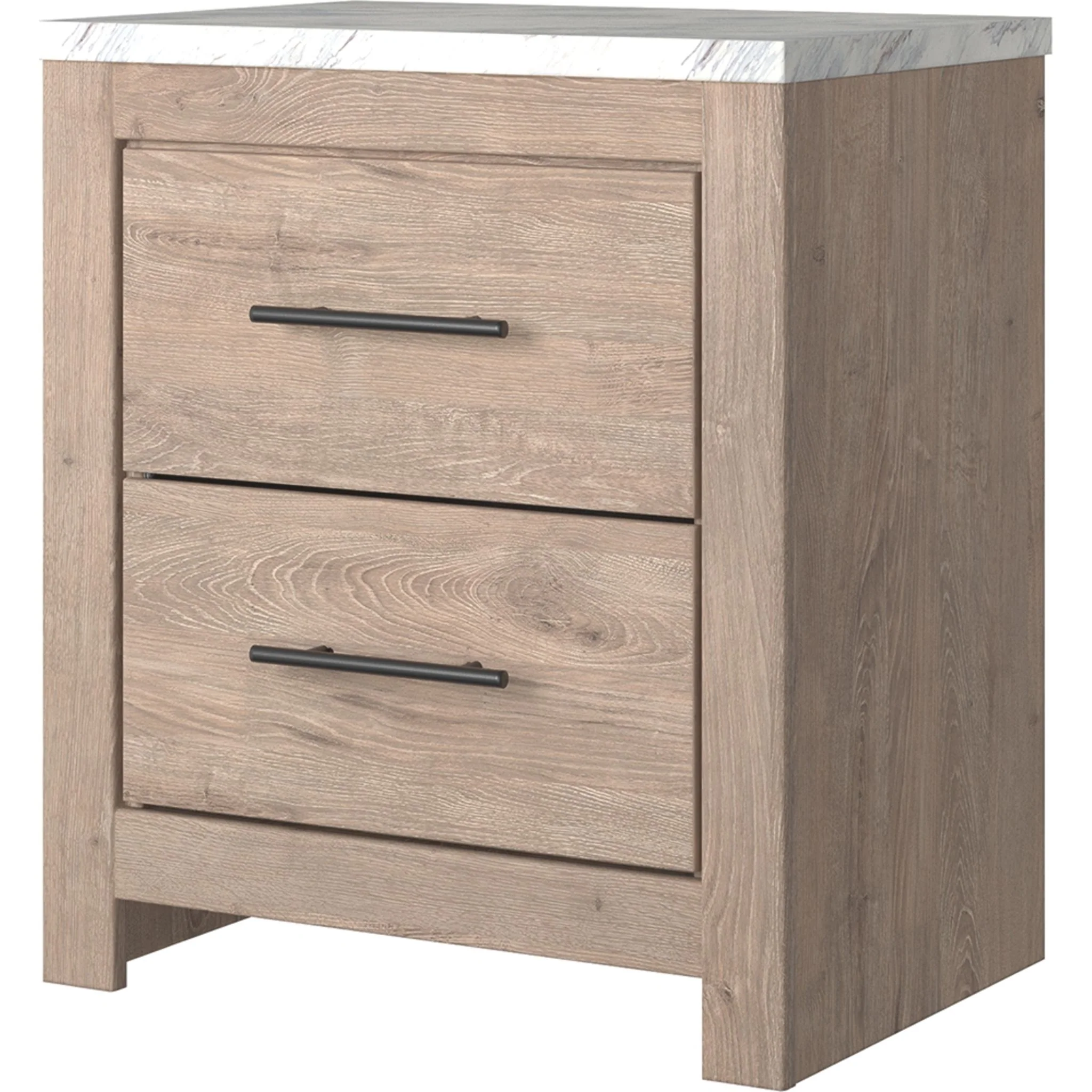 Senniberg Nightstand - Light Brown/White - Image 7