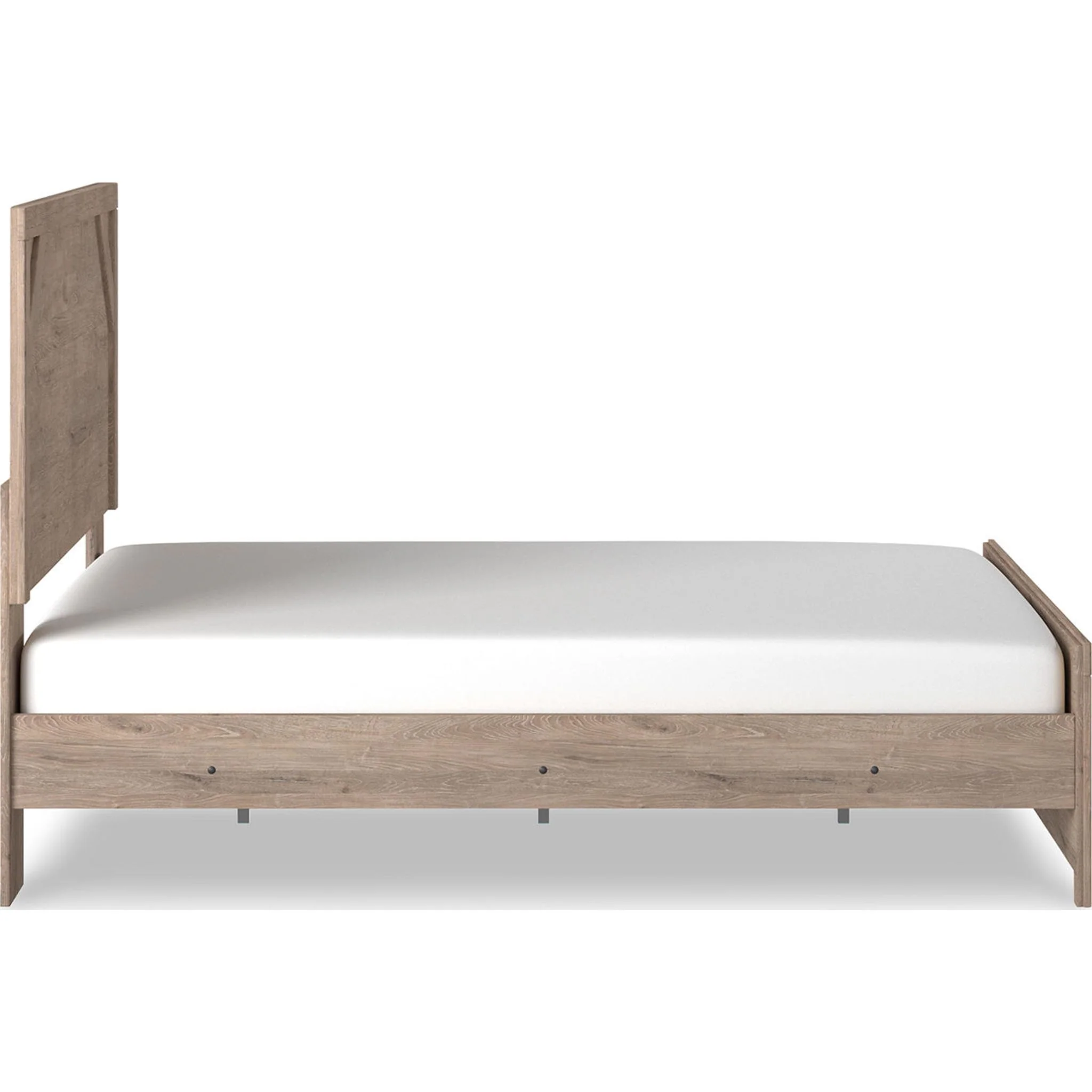 Senniberg Queen Panel Bed - Light Brown/White - Image 17
