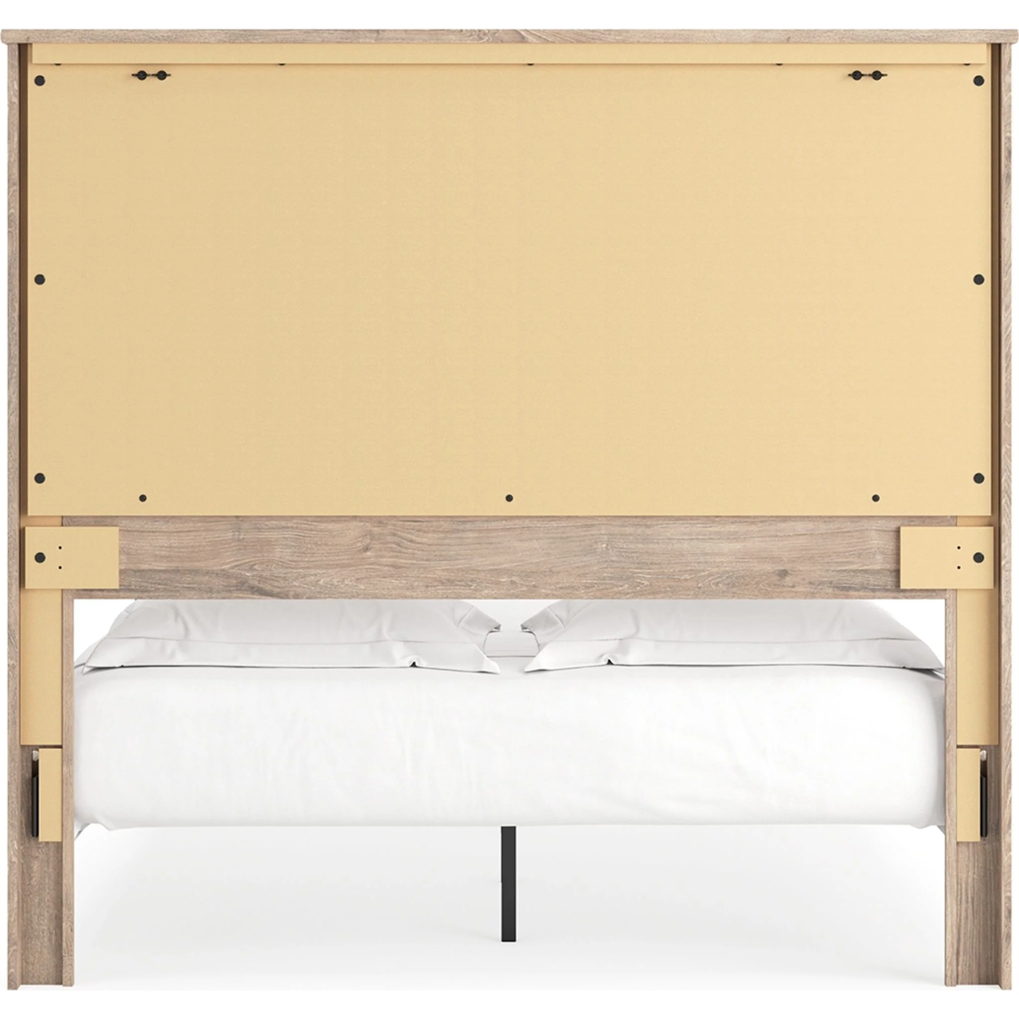 Senniberg Queen Panel Bed - Light Brown/White - Image 6