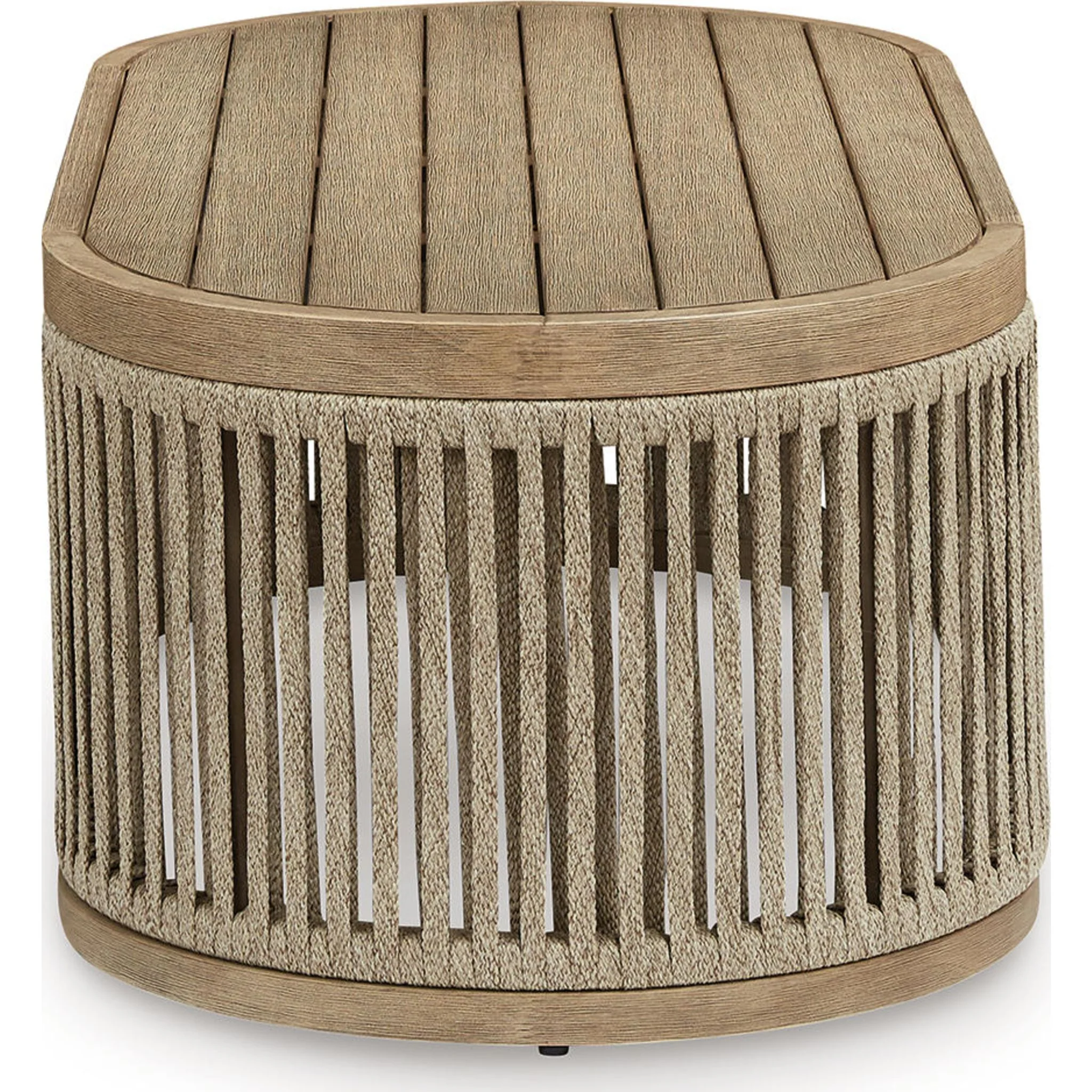 Serena Shores Outdoor Coffee Table - Beige/Green - Image 5