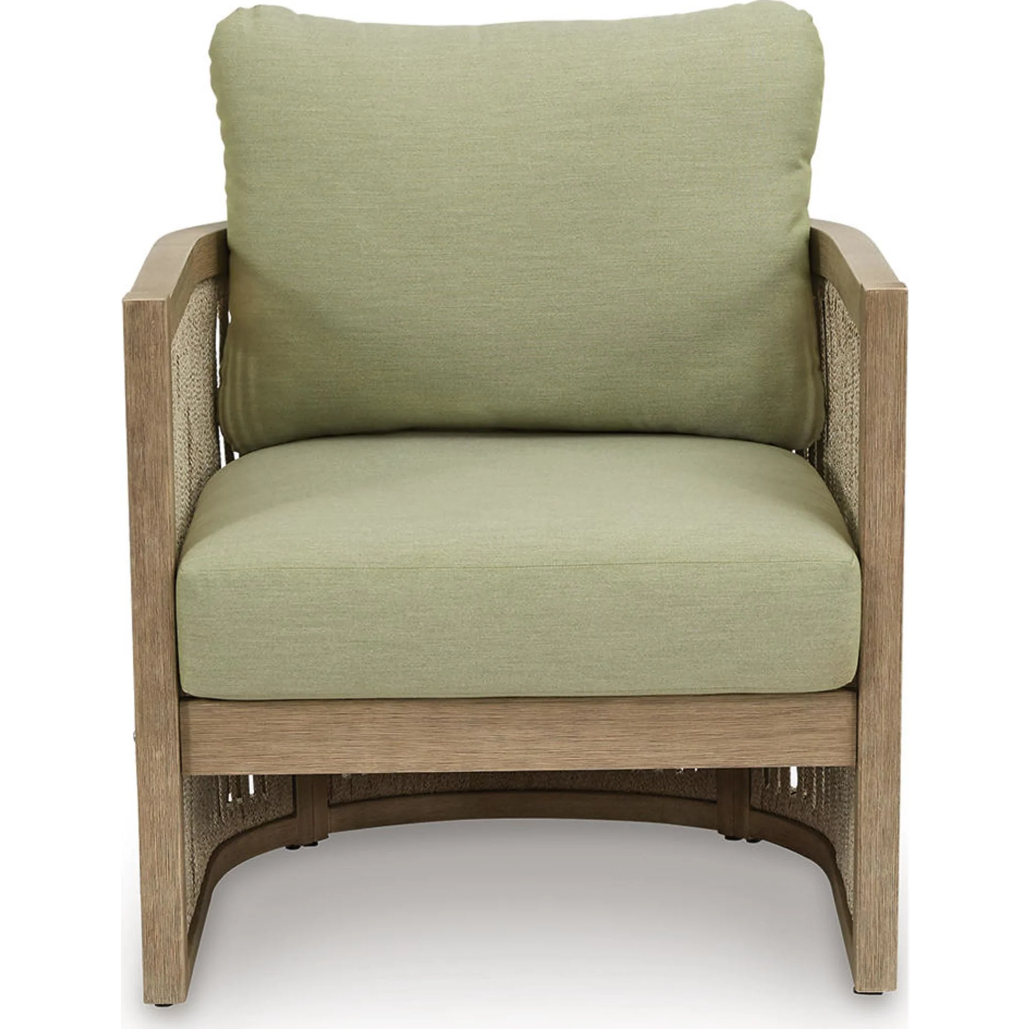 Serena Shores Outdoor Lounge Chair with Cushion (set of 2) - Beige/Green - Image 5