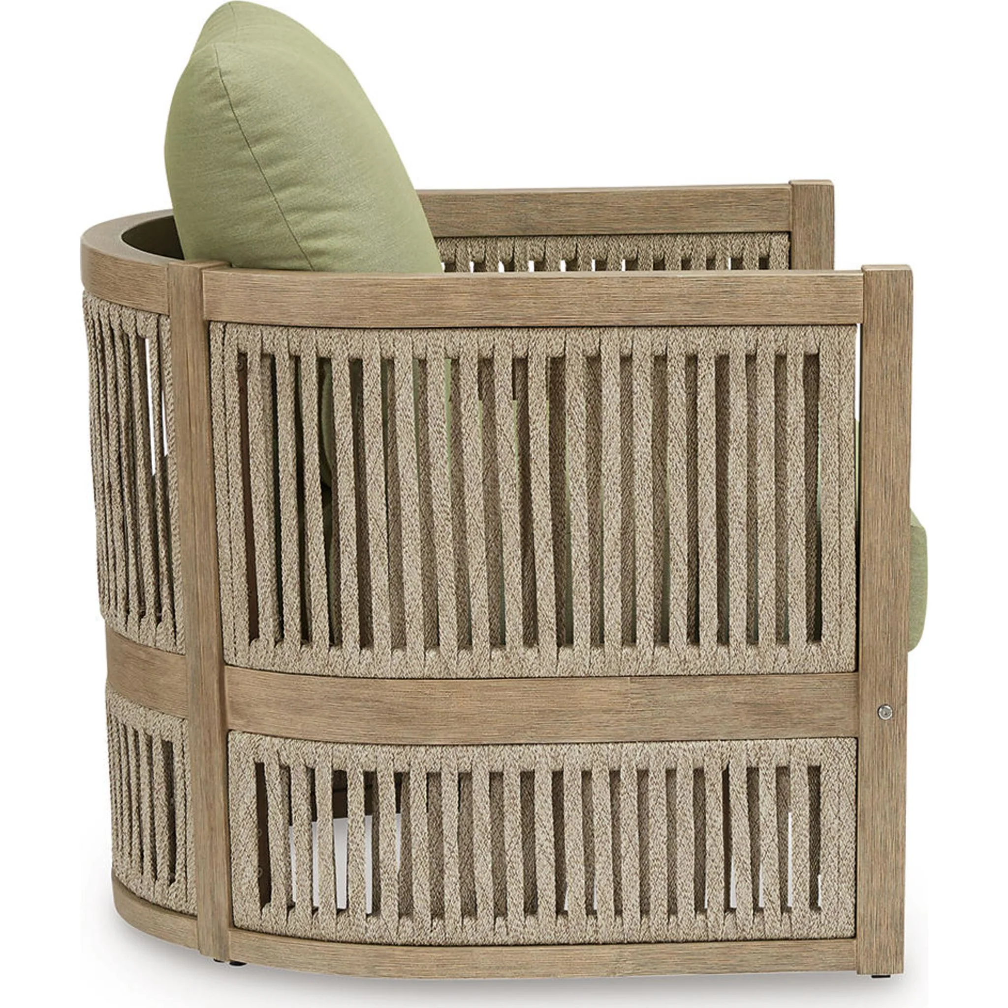 Serena Shores Outdoor Lounge Chair with Cushion (set of 2) - Beige/Green - Image 6
