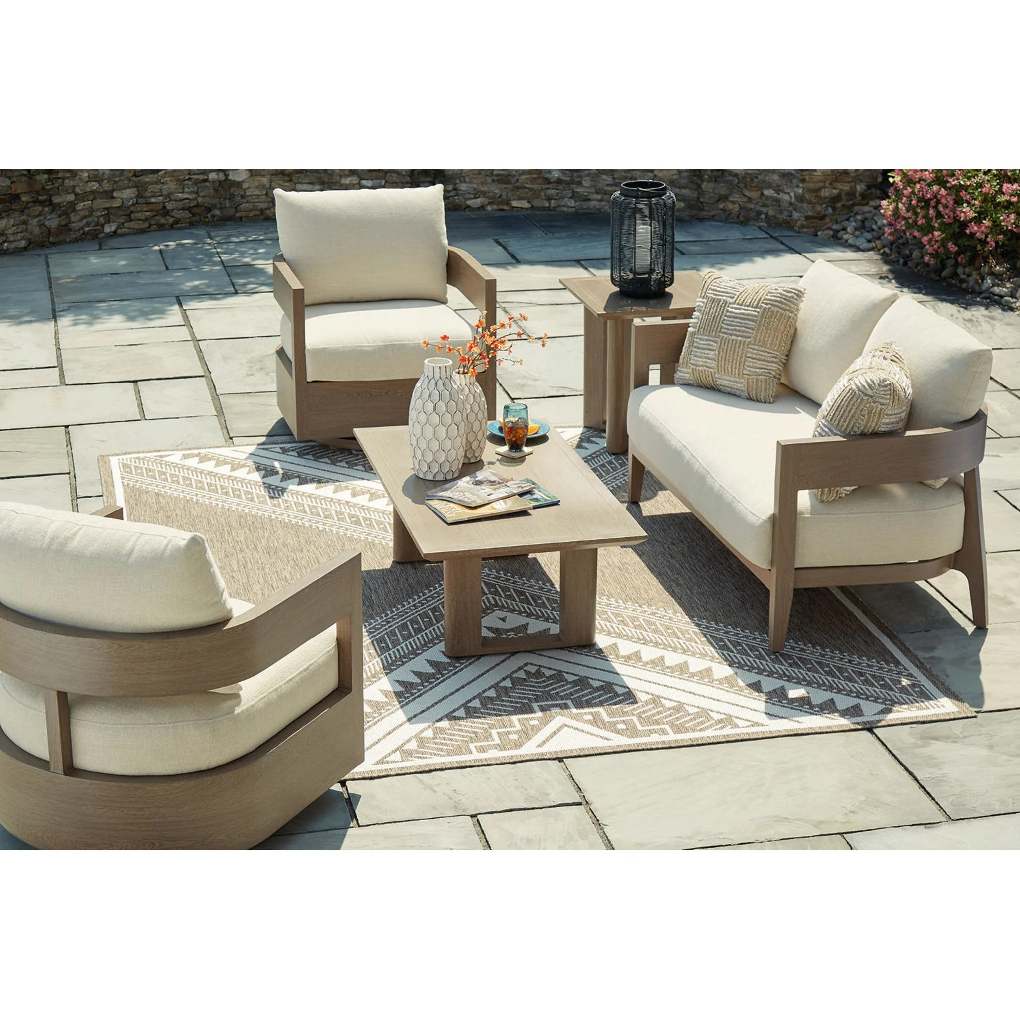 Serene Bay Outdoor End Table - Dark Brown - Image 10