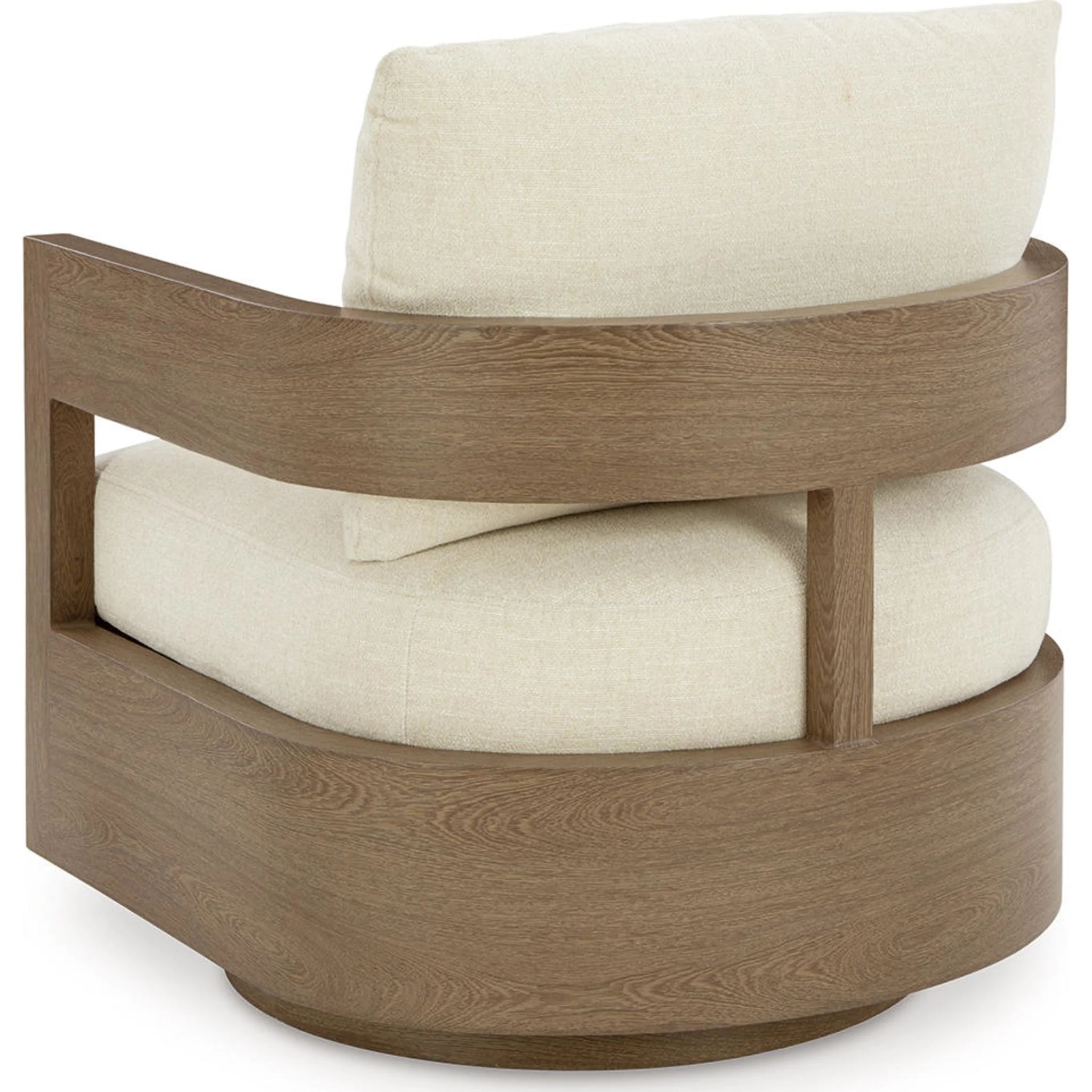 Serene Bay Outdoor Swivel Glider Chair - Dark Brown/White - Image 10