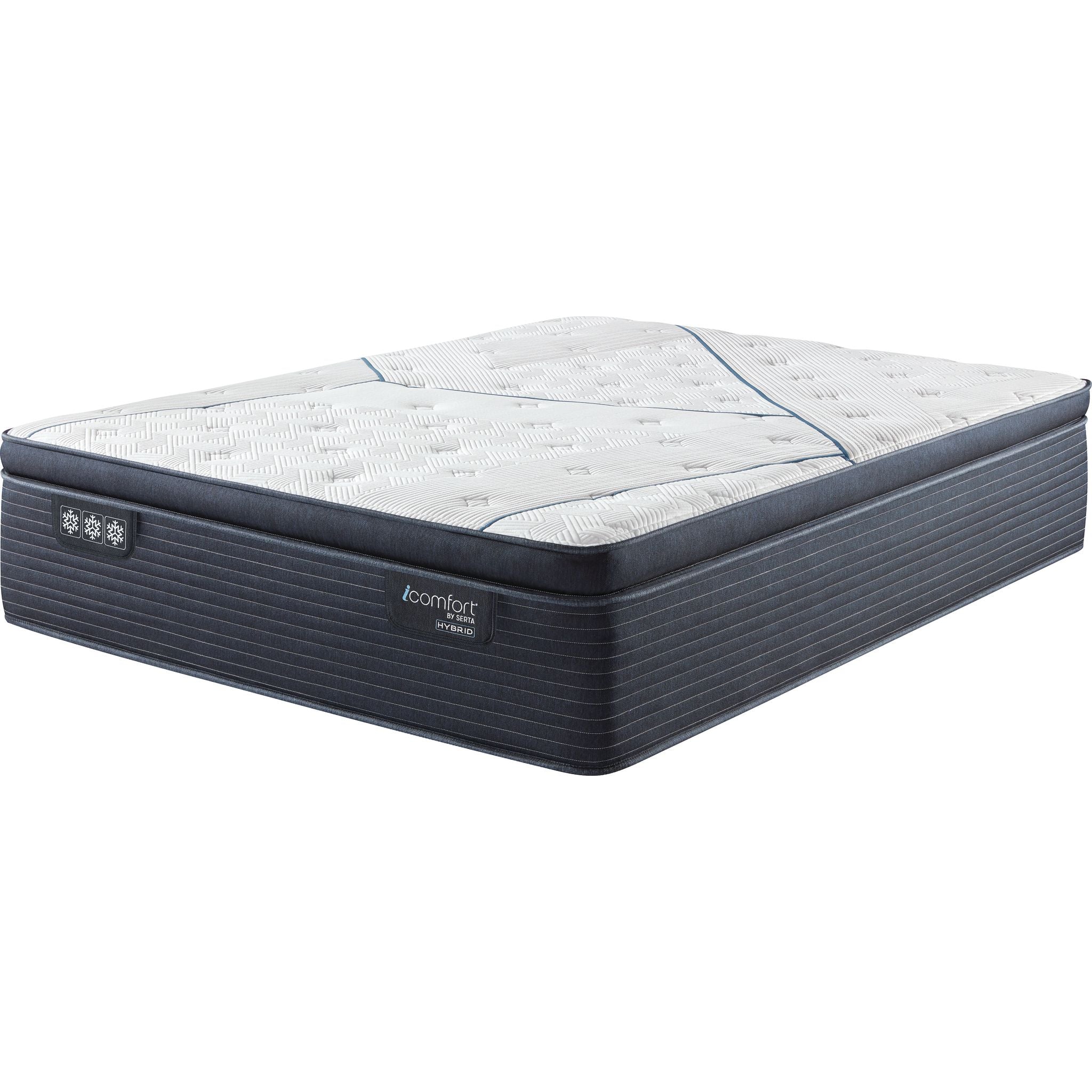 Serta iComfort 3 Snowflake 15" Firm Quilted Hybrid Mattress - Image 2