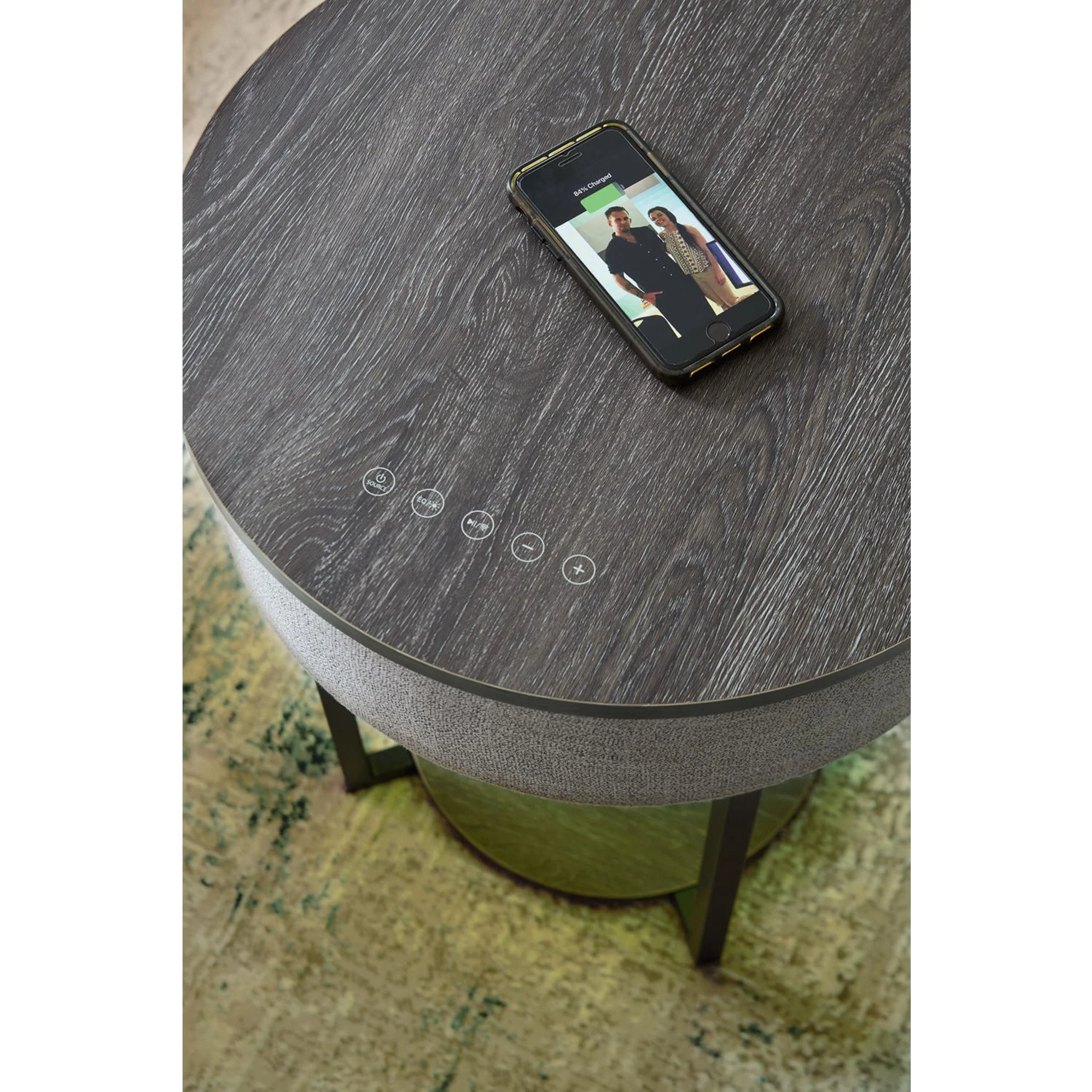 Sethlen Accent Table - Gray/Black - Image 10