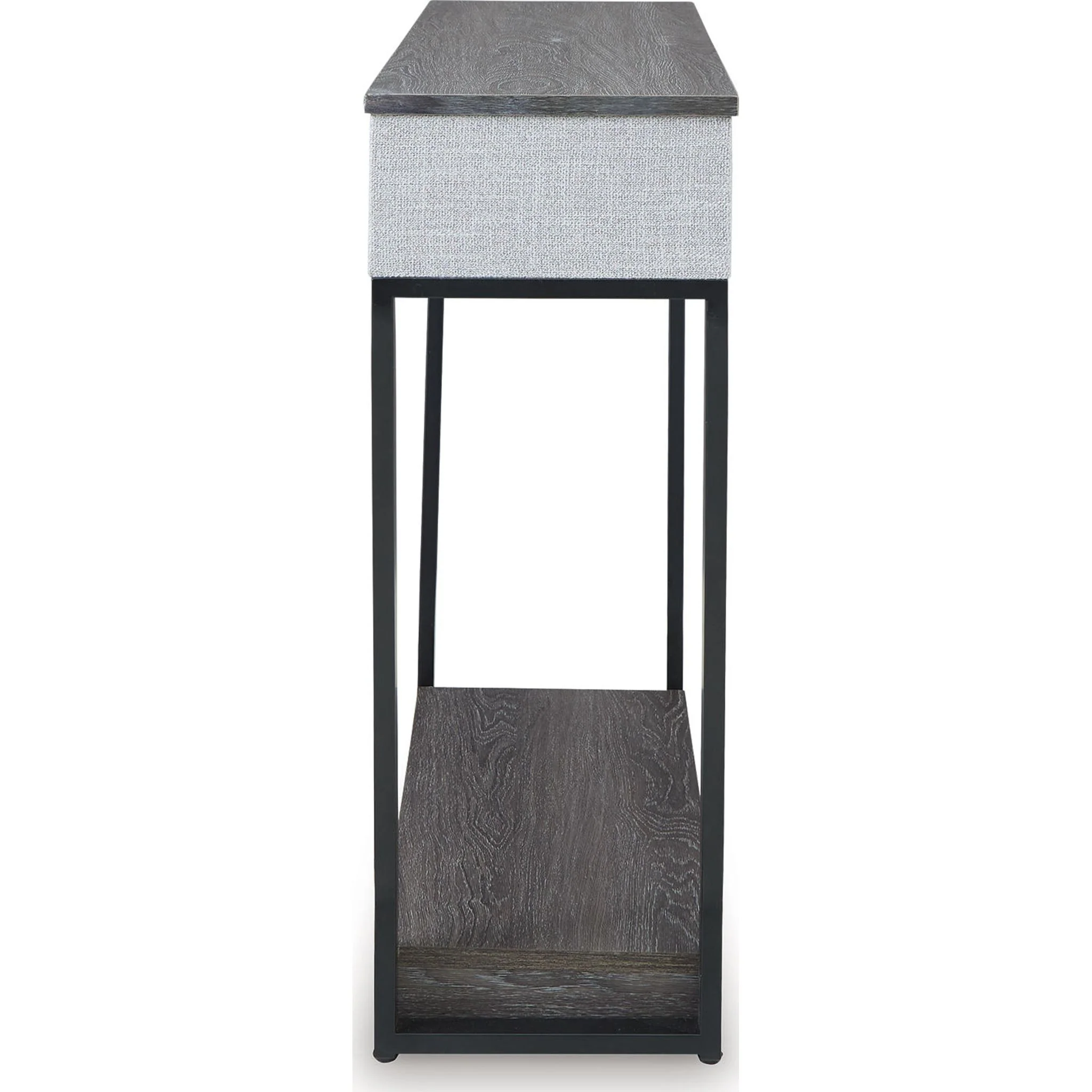 Sethlen Console Table - Gray/Black - Image 9