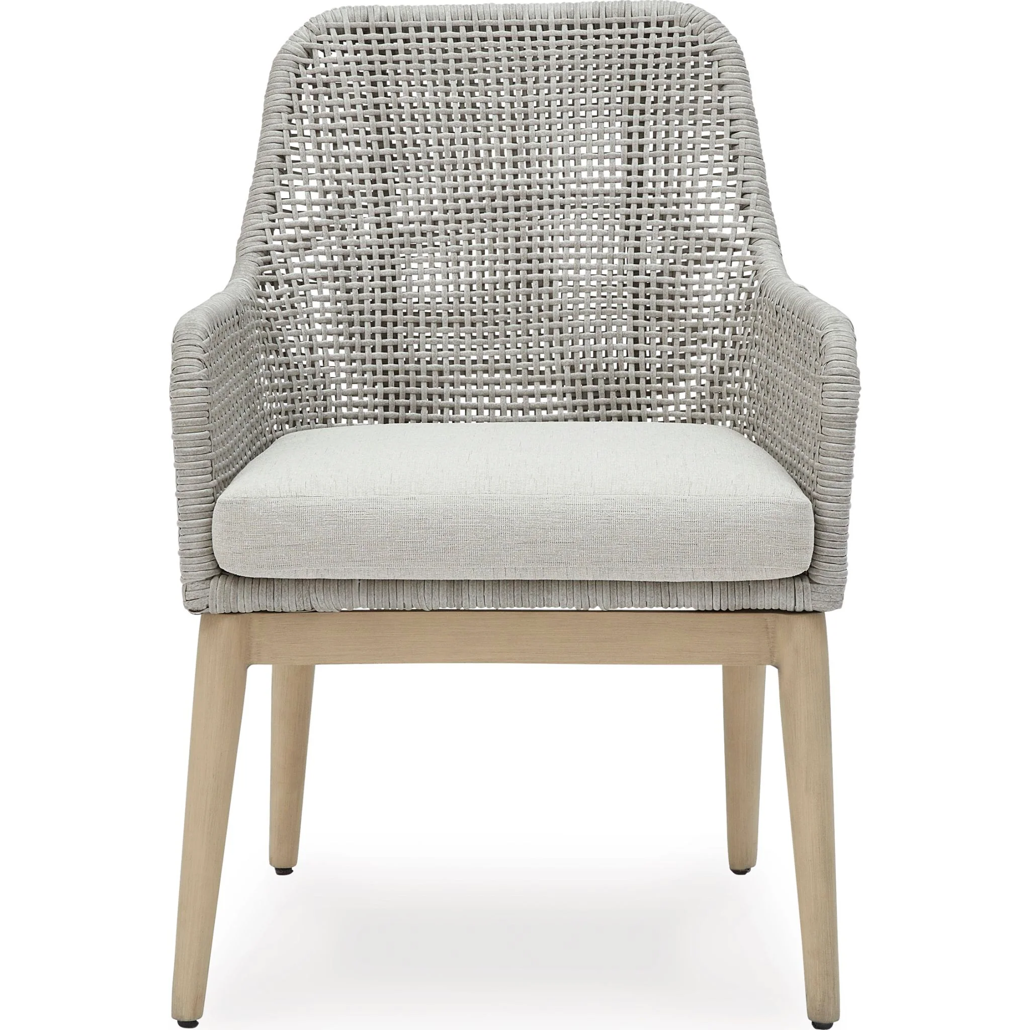 Seton Creek Outdoor Arm Chair (set of 2) - Gray - Image 7