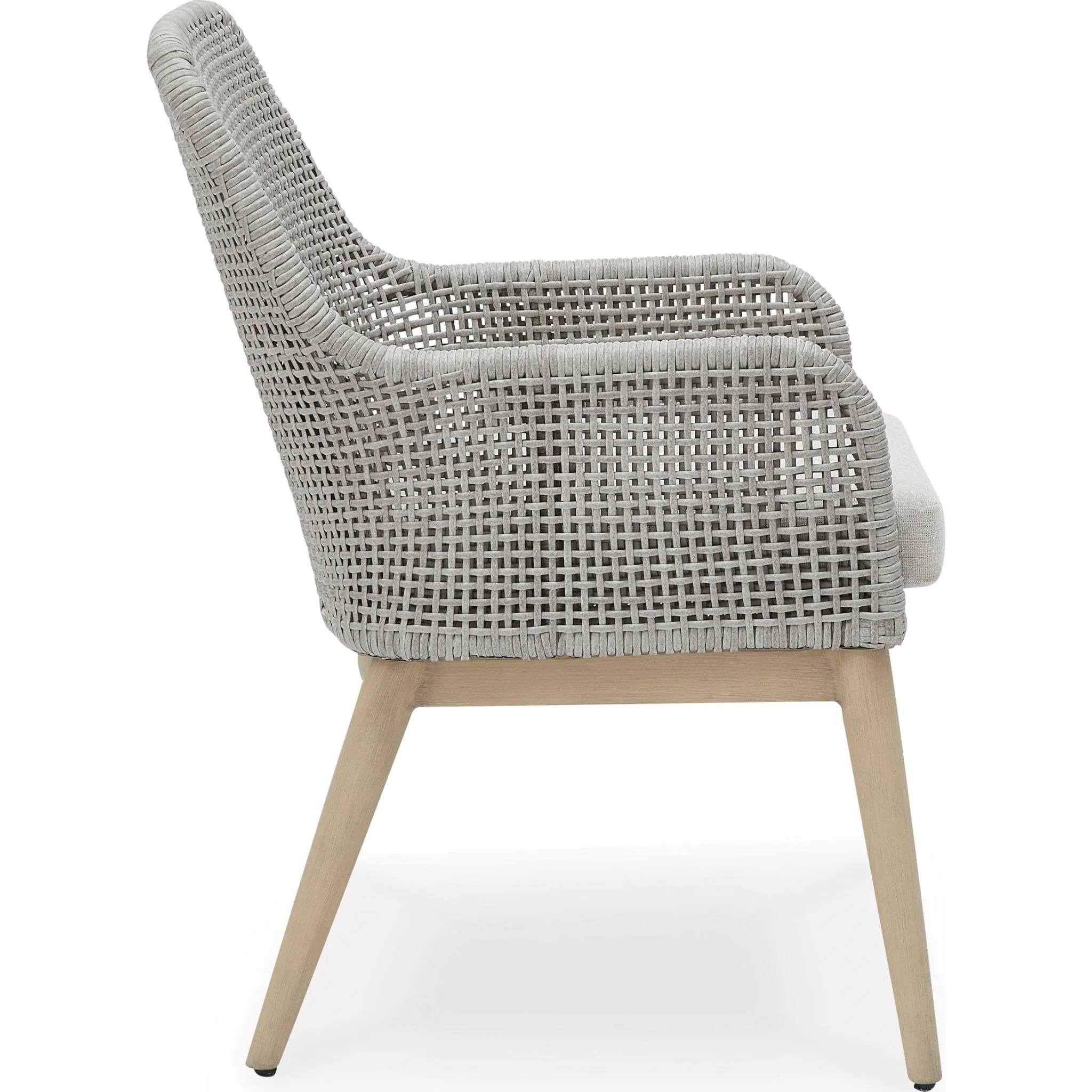 Seton Creek Outdoor Arm Chair (set of 2) - Gray - Image 8