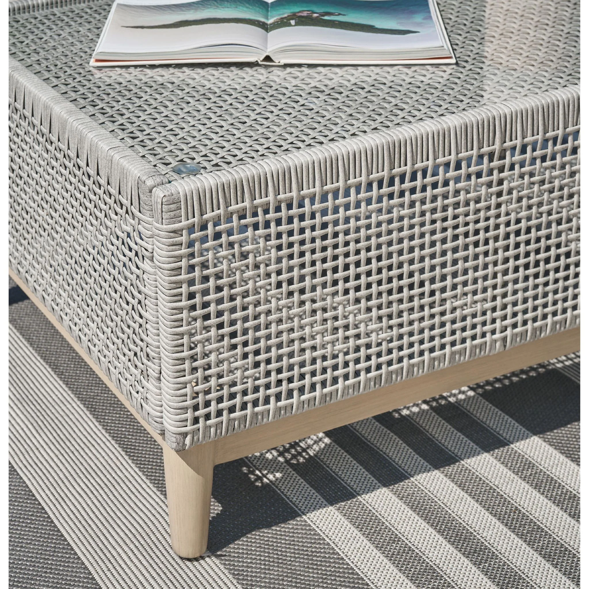 Seton Creek Outdoor Coffee Table - Gray - Image 32